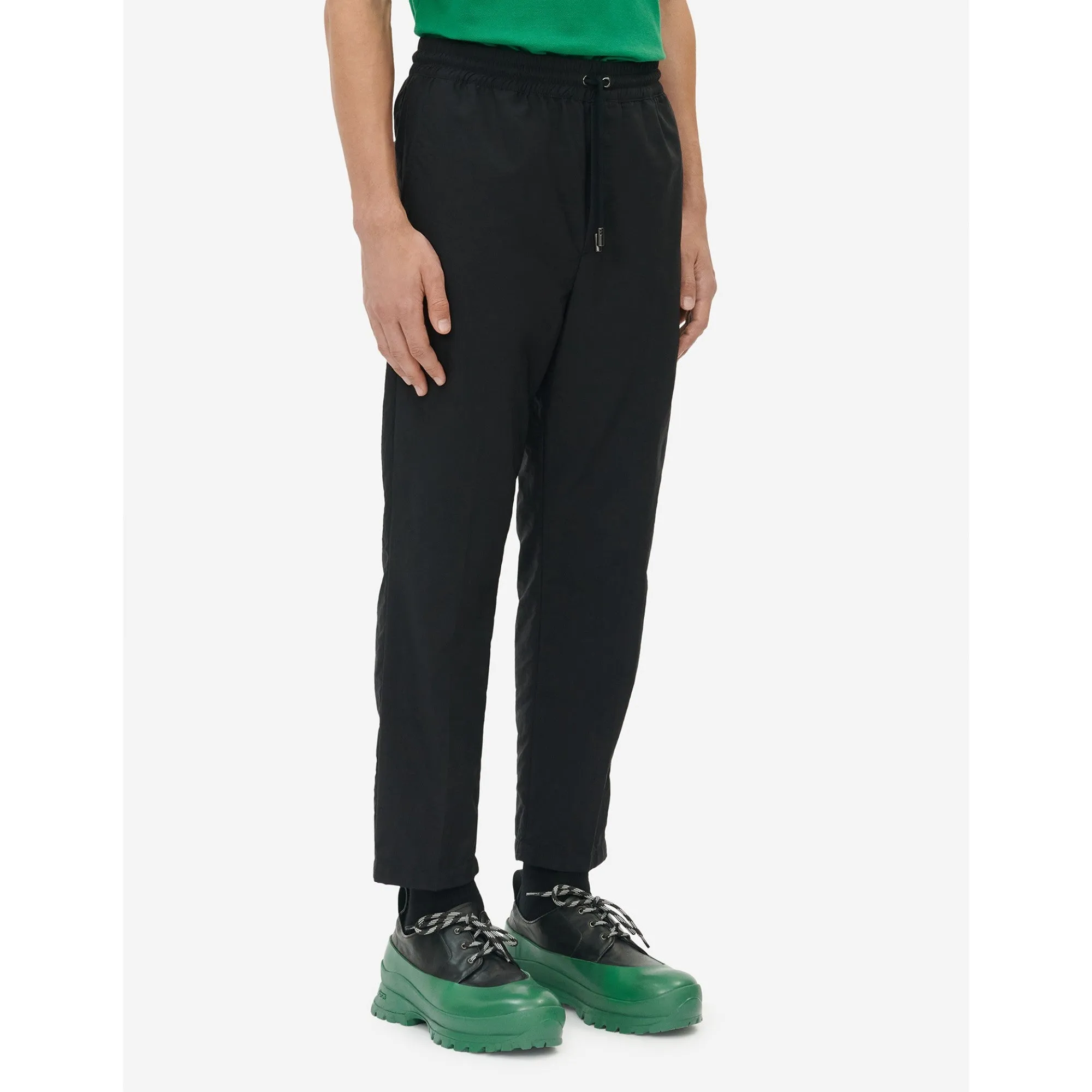 Men Drawstring Pants - Black