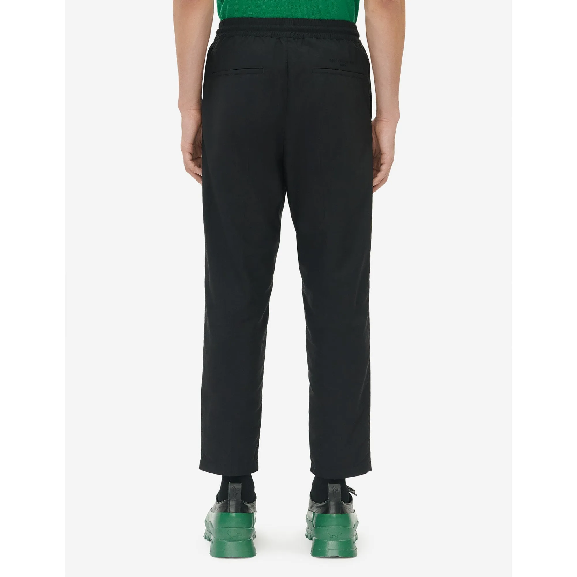Men Drawstring Pants - Black