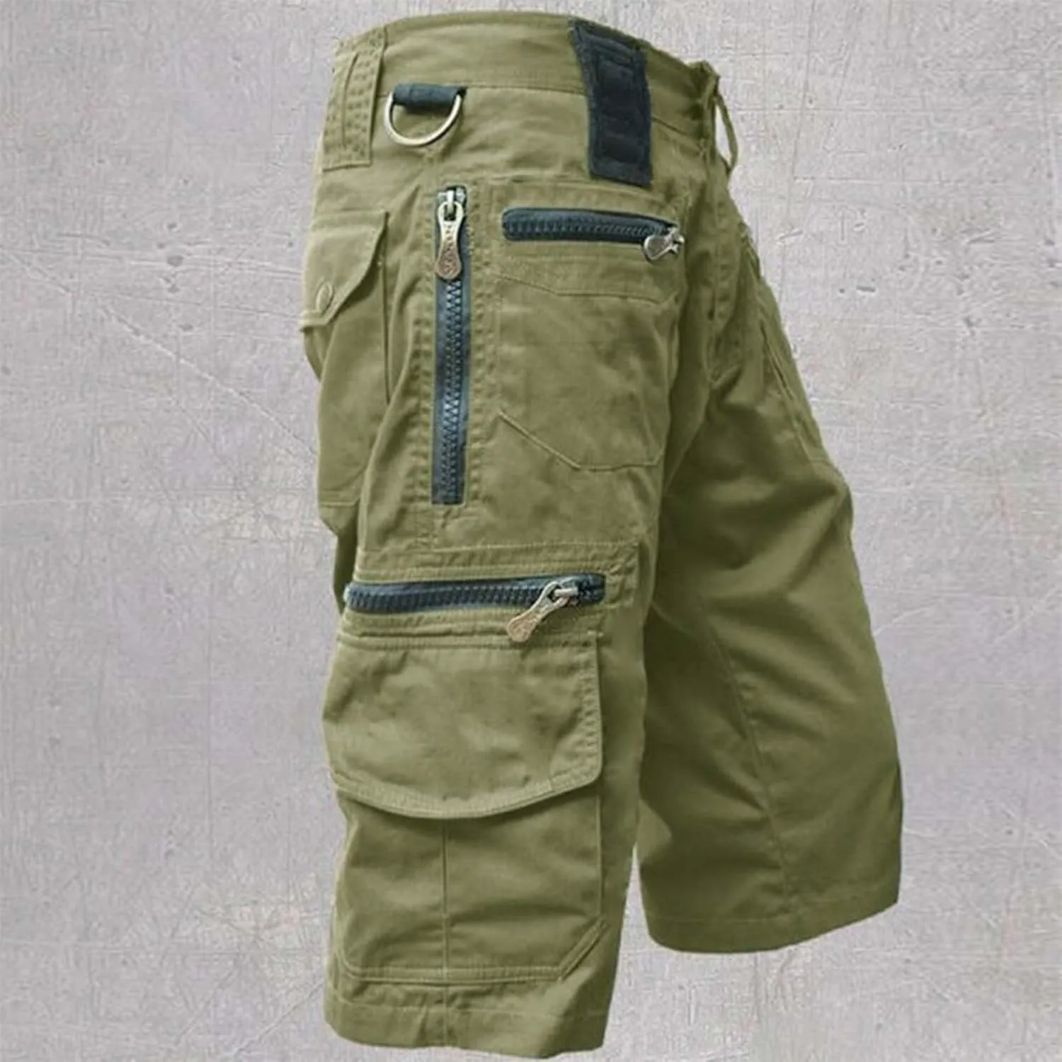 Mens Hiking Cargo Shorts Lightweight Cotton Quick Dry Shorts Multi Pockets Tactical Utility Outdoor Work Shorts