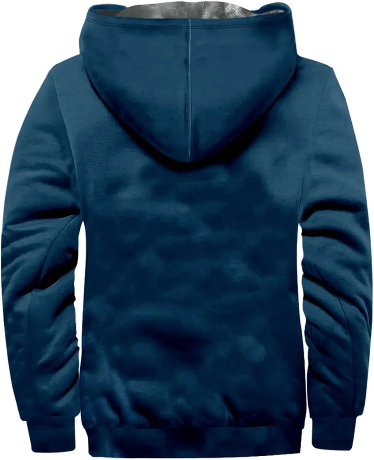 Men's Lightweight Novelty Coats Long Sleeve Zipper Hooded Relaxed Coat Hiking Jackets for Men