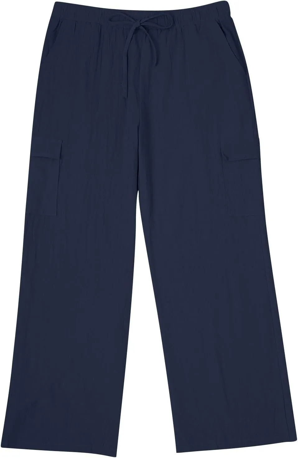 Mens Linen Beach Pants Big Tall Casual Elastic Waist Summer Beach Pants Lightweight Breathable Yoga Vacation Trouser