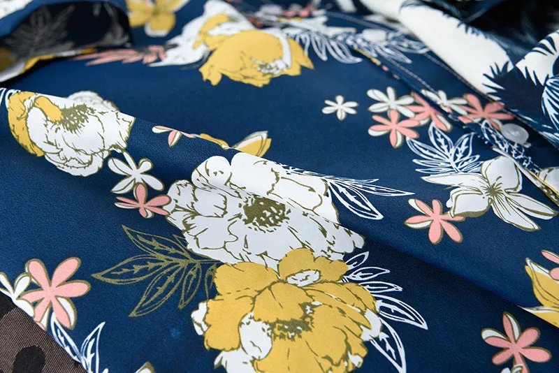 Mens Short Sleeve Hawaiian Fast drying Plus Size Summer Floral Shirt