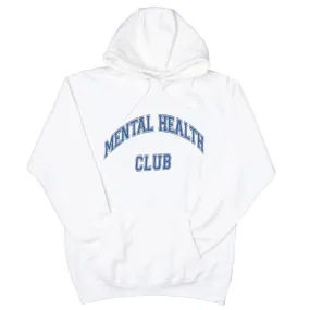 Mental Health Club White Fleece Hoodie