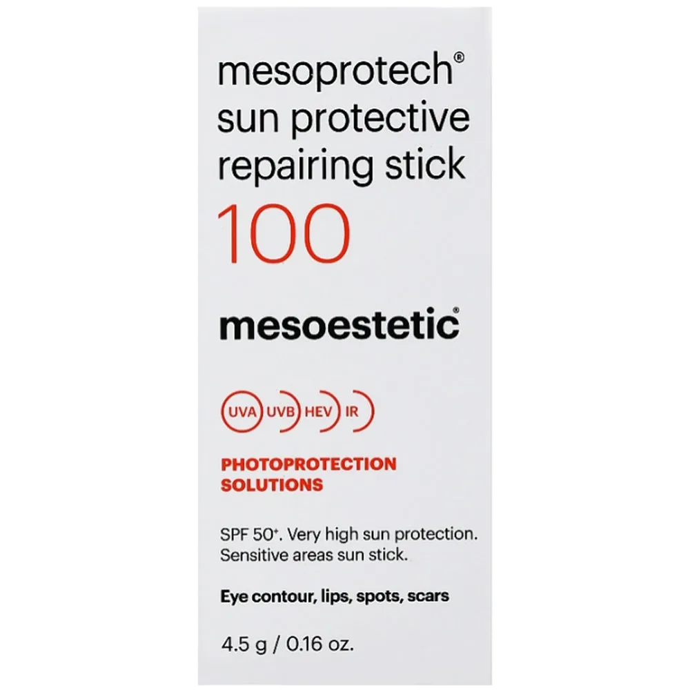 Mesoestetic Mesoprotech Sun Protective Repairing Stick SPF 100 - Сонцезахисний стік для чутливих зон