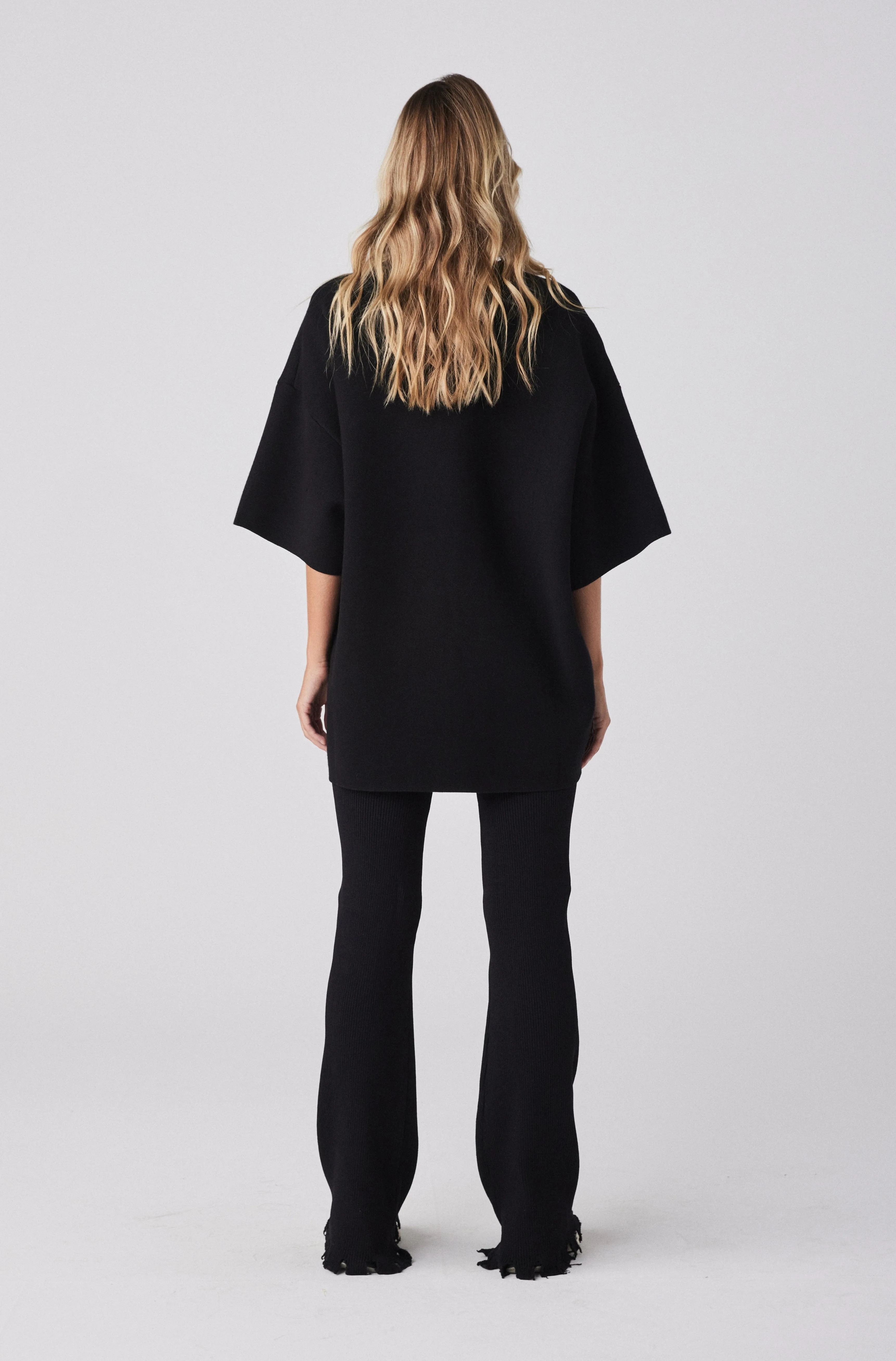 Milano Knit Tee - Black