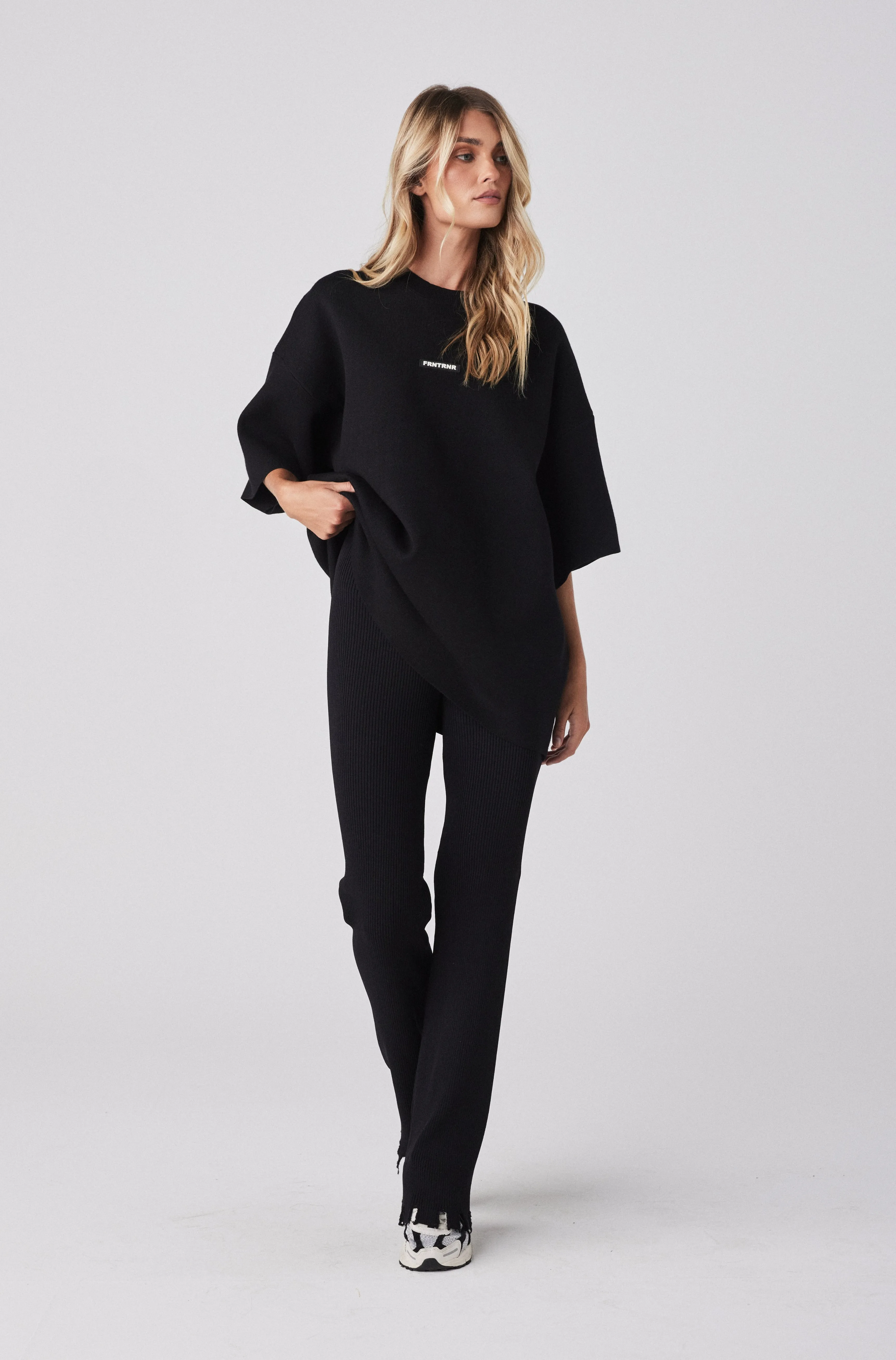 Milano Knit Tee - Black