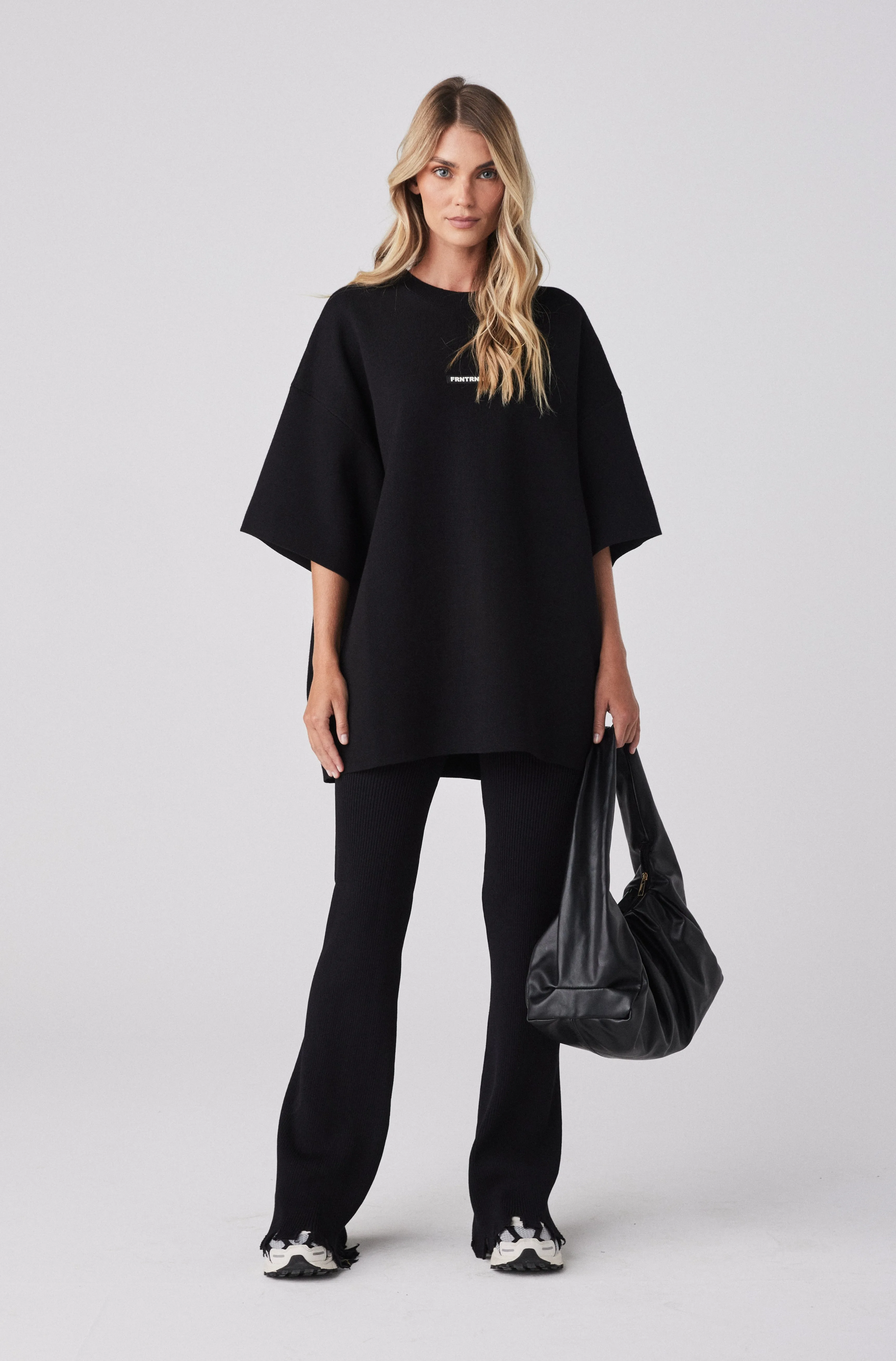 Milano Knit Tee - Black