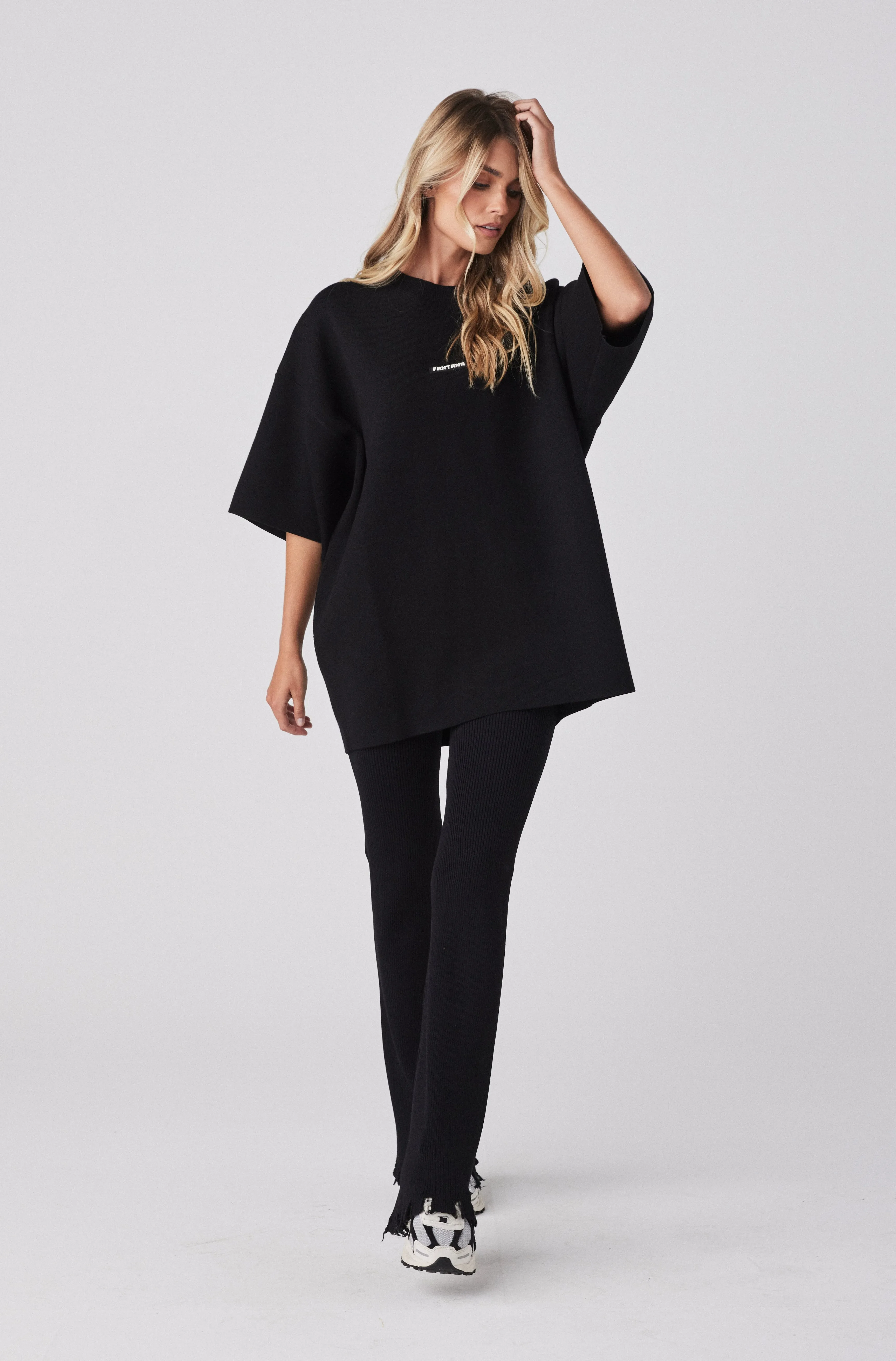Milano Knit Tee - Black