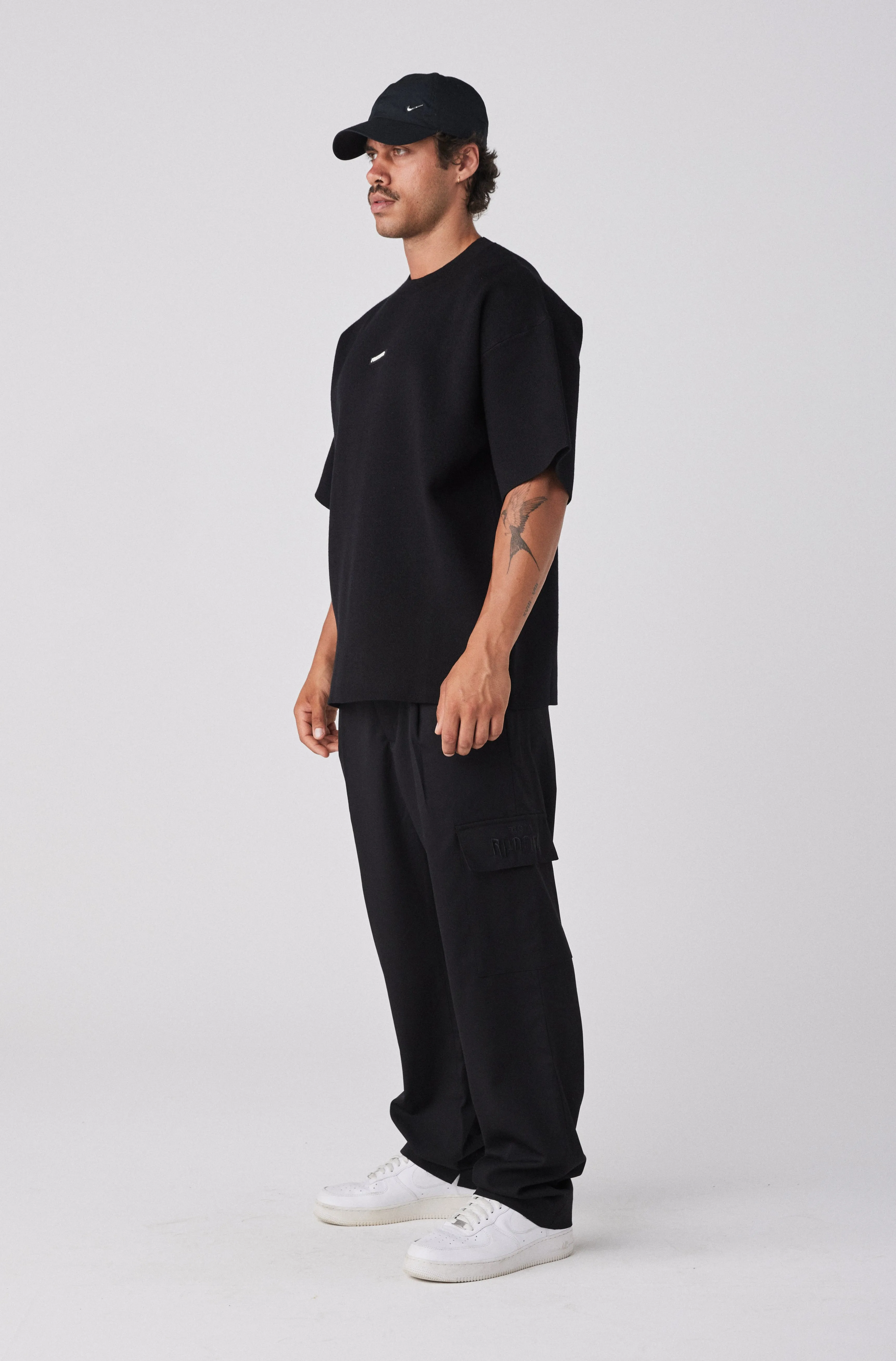 Milano Knit Tee - Black