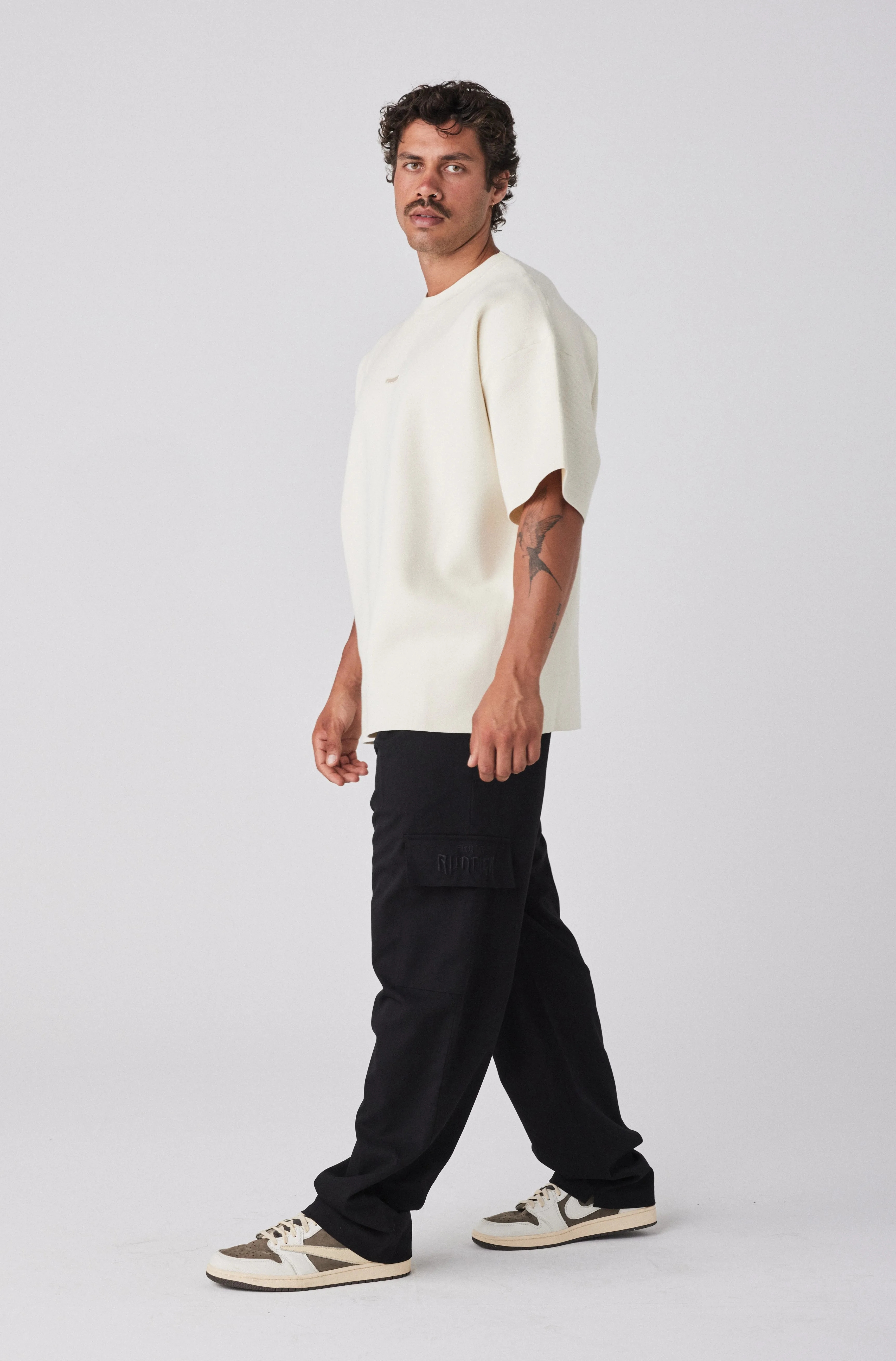 Milano Knit Tee - Vanilla