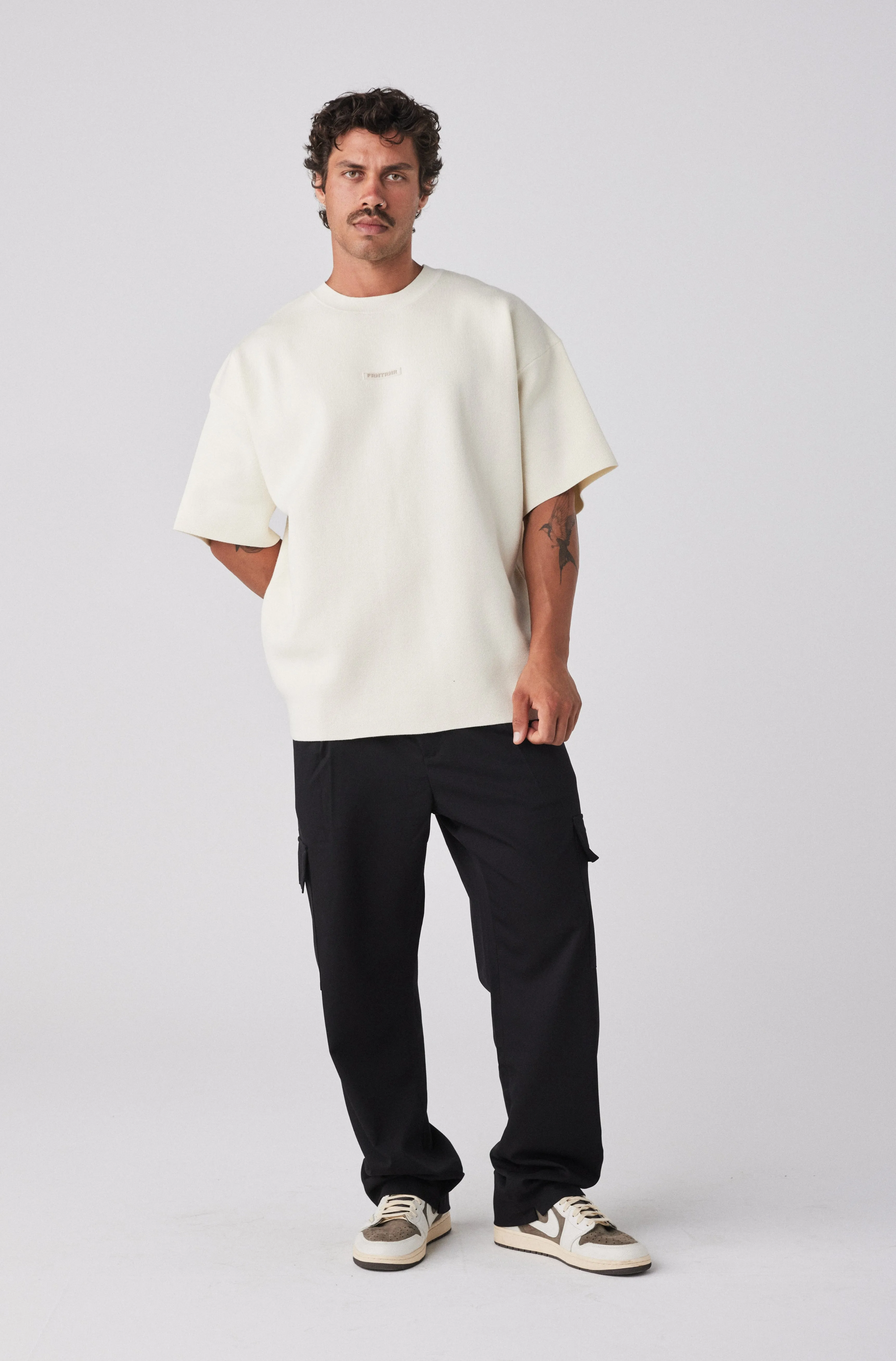 Milano Knit Tee - Vanilla