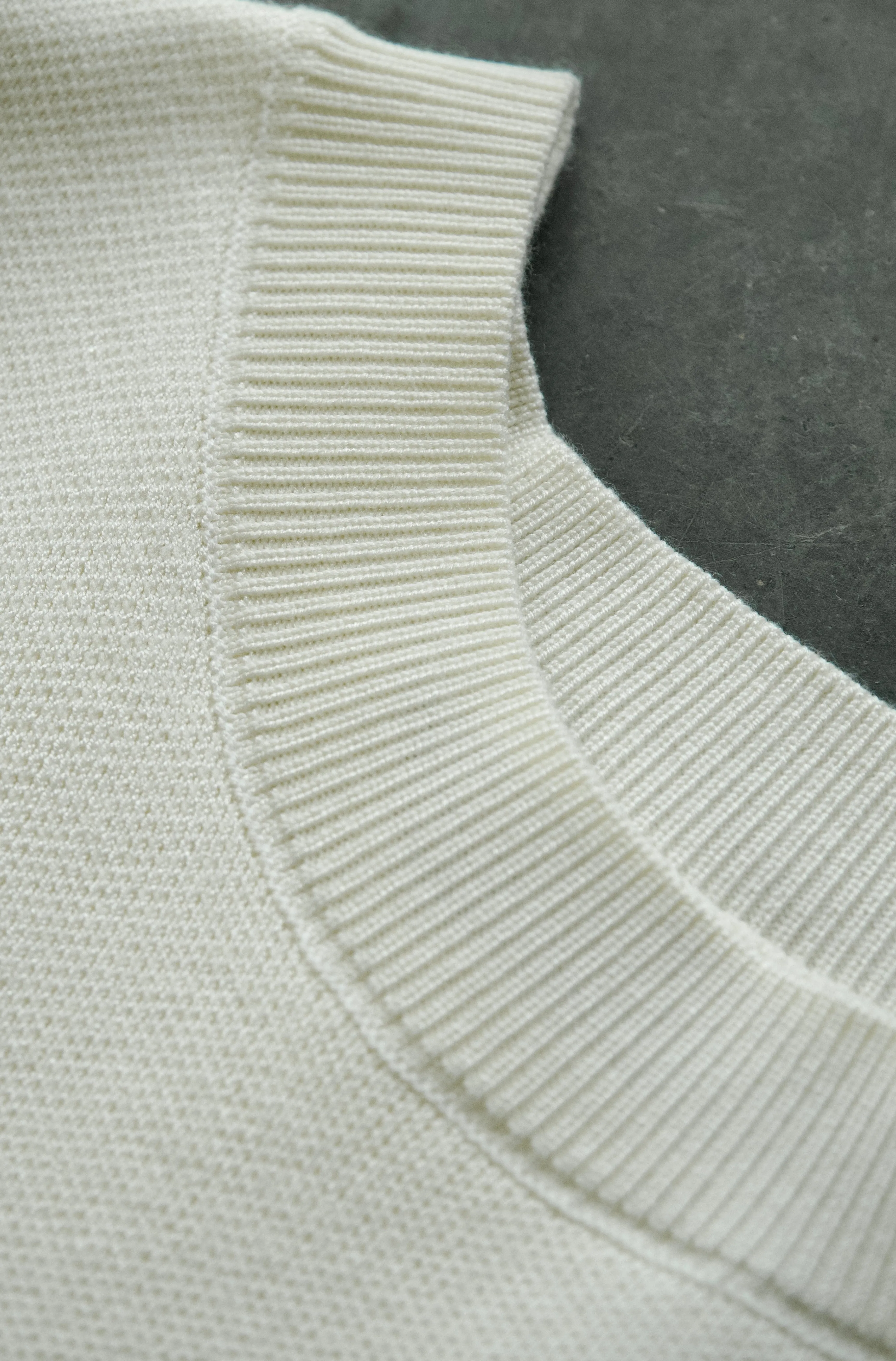 Milano Knit Tee - Vanilla