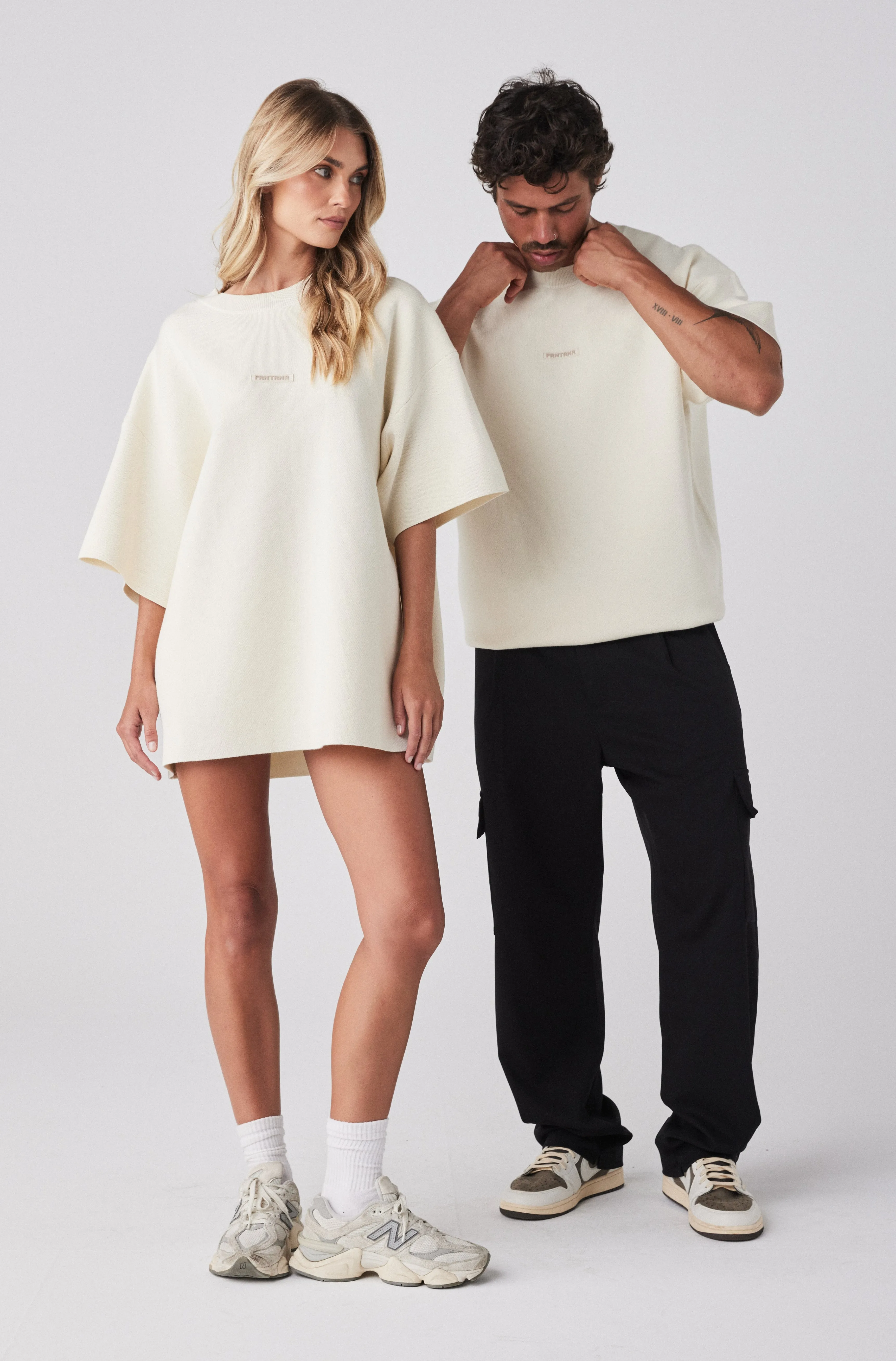 Milano Knit Tee - Vanilla