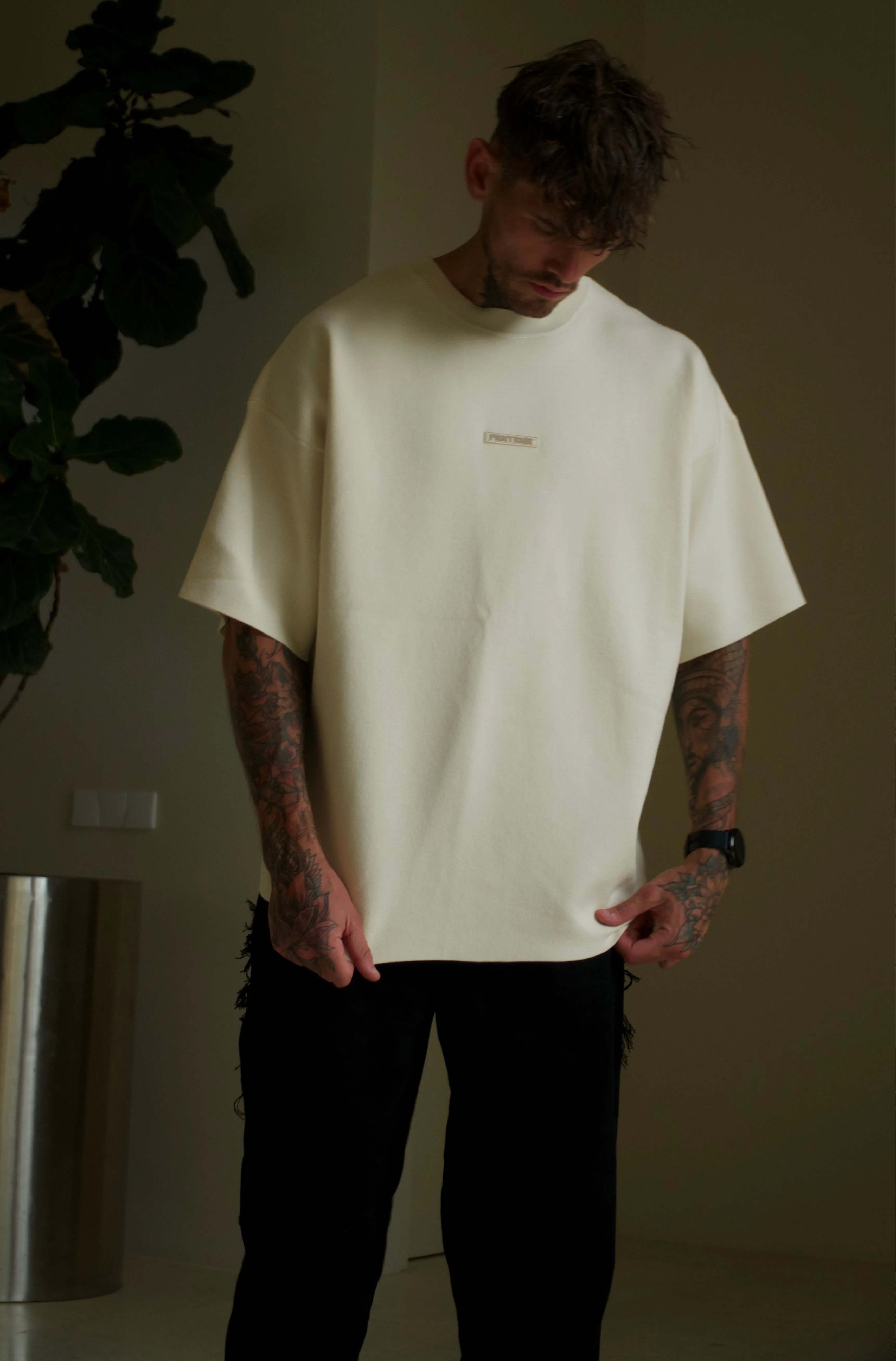 Milano Knit Tee - Vanilla