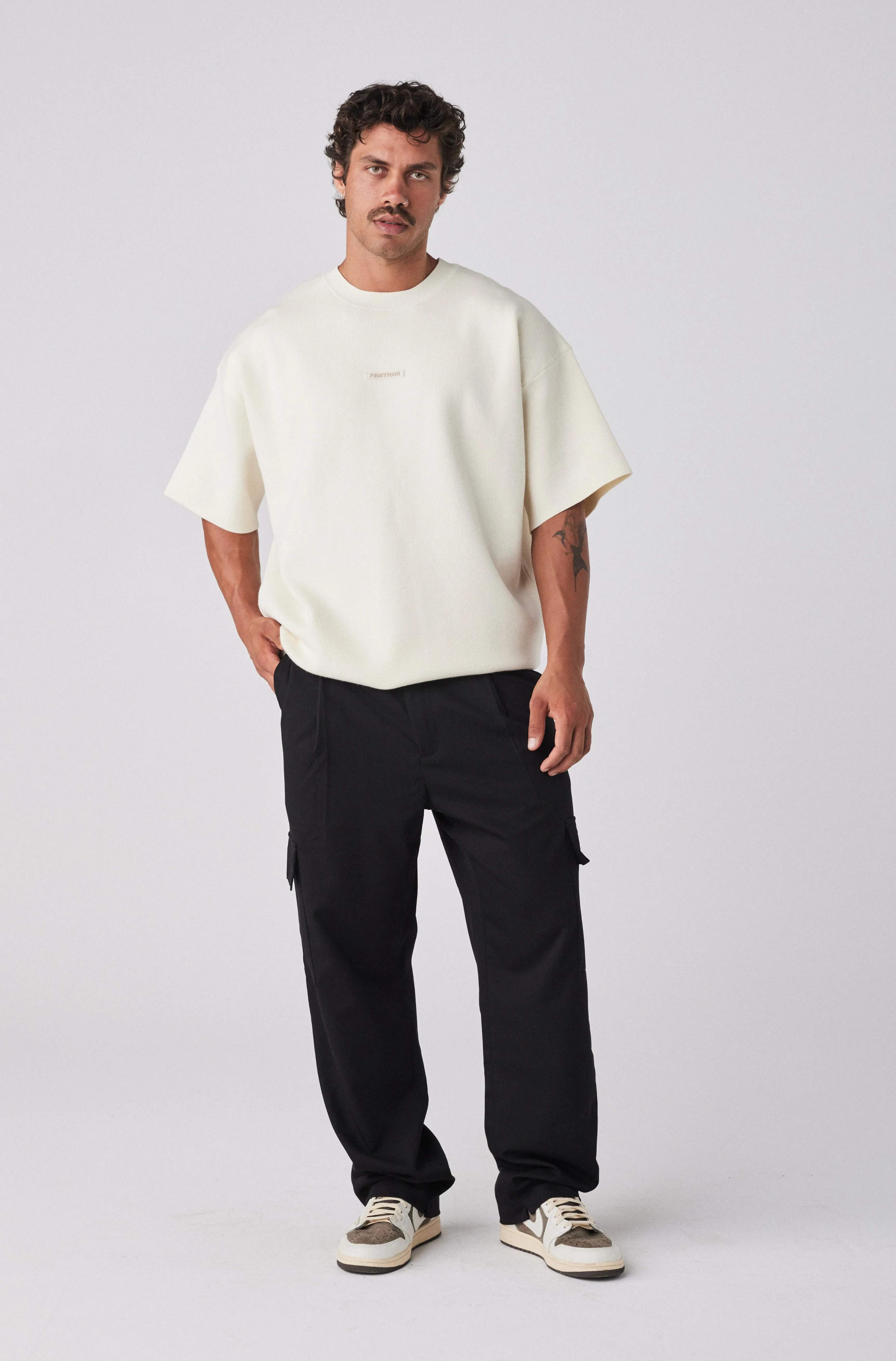Milano Knit Tee - Vanilla