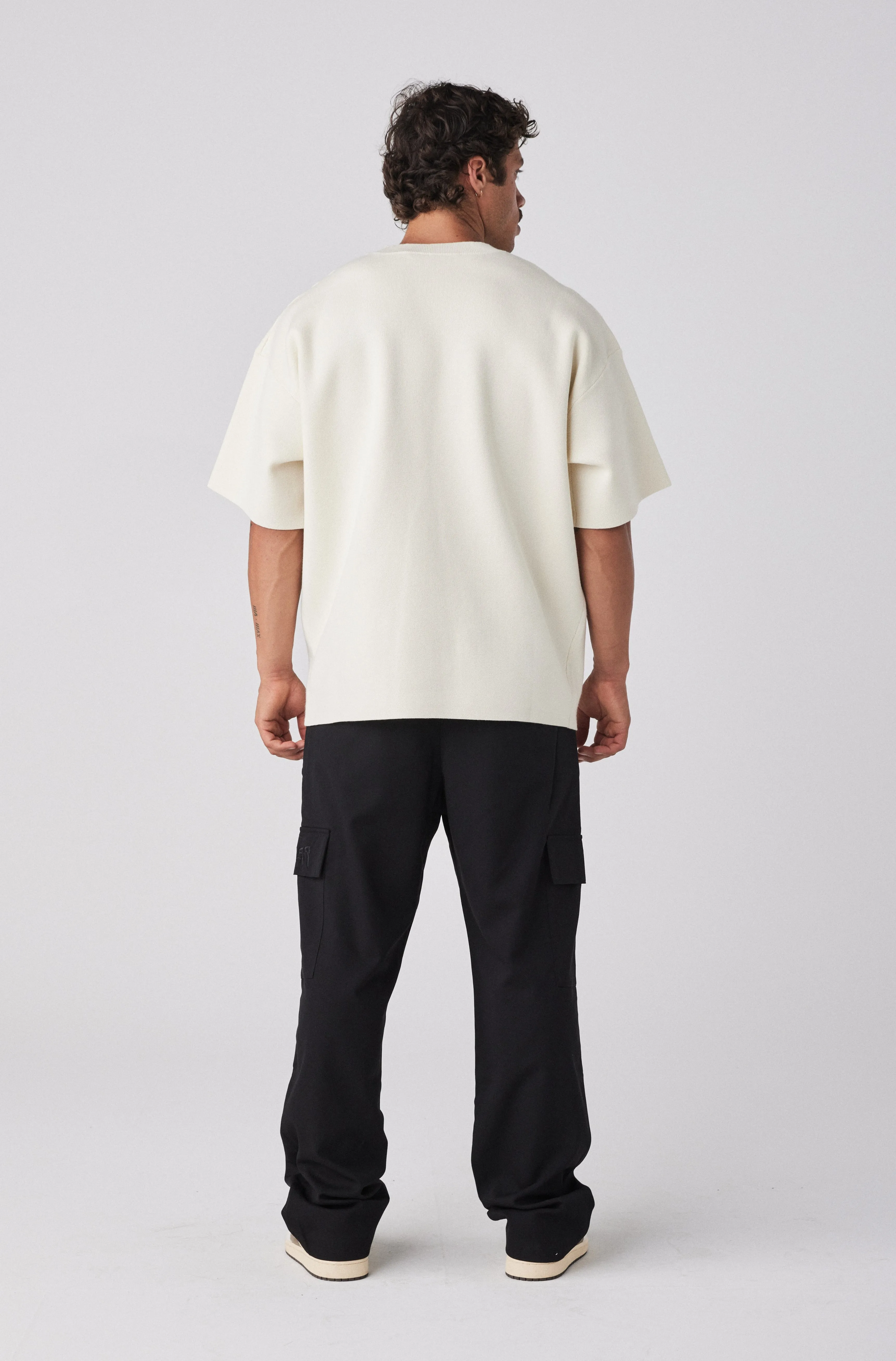 Milano Knit Tee - Vanilla