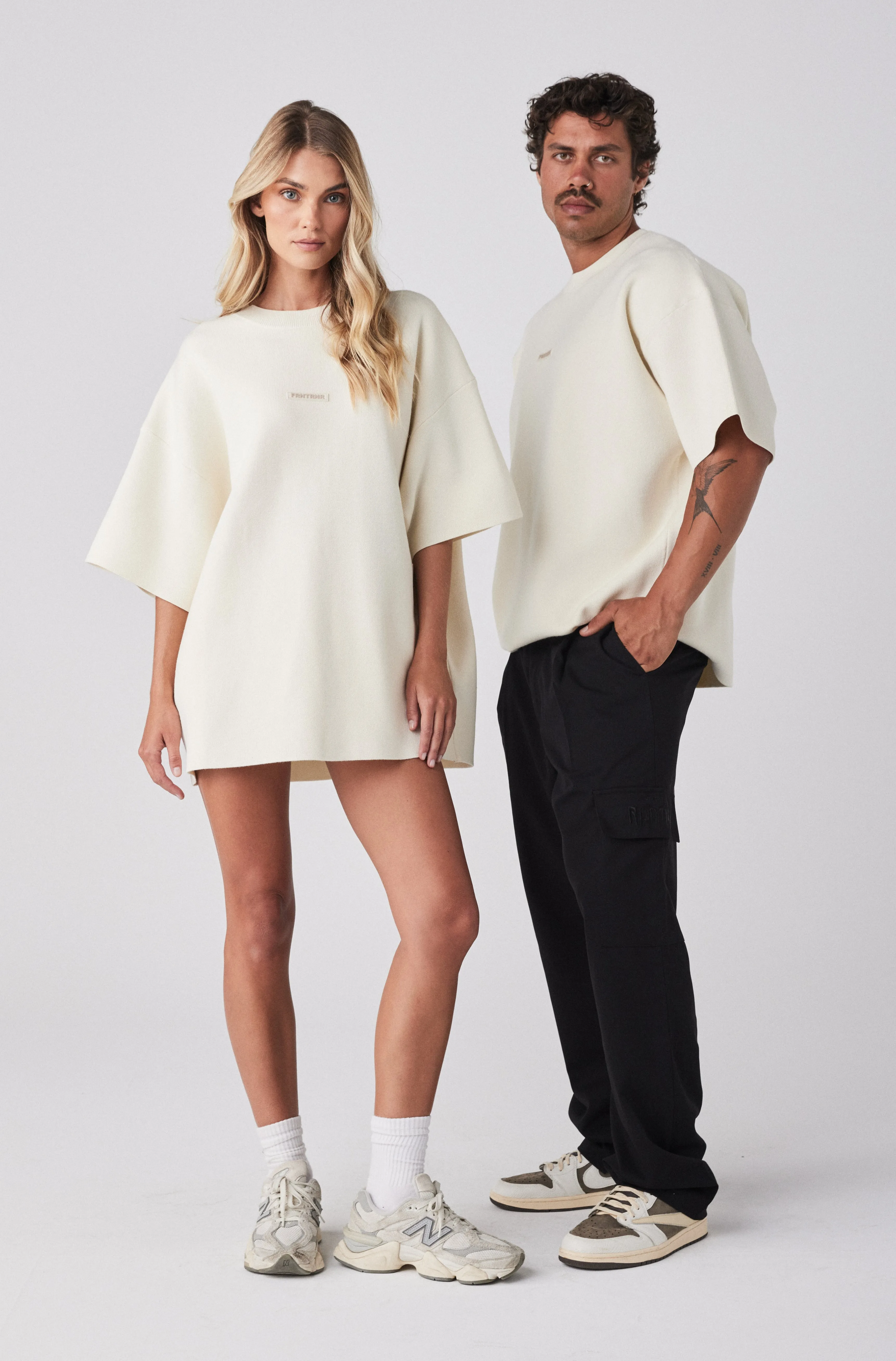 Milano Knit Tee - Vanilla