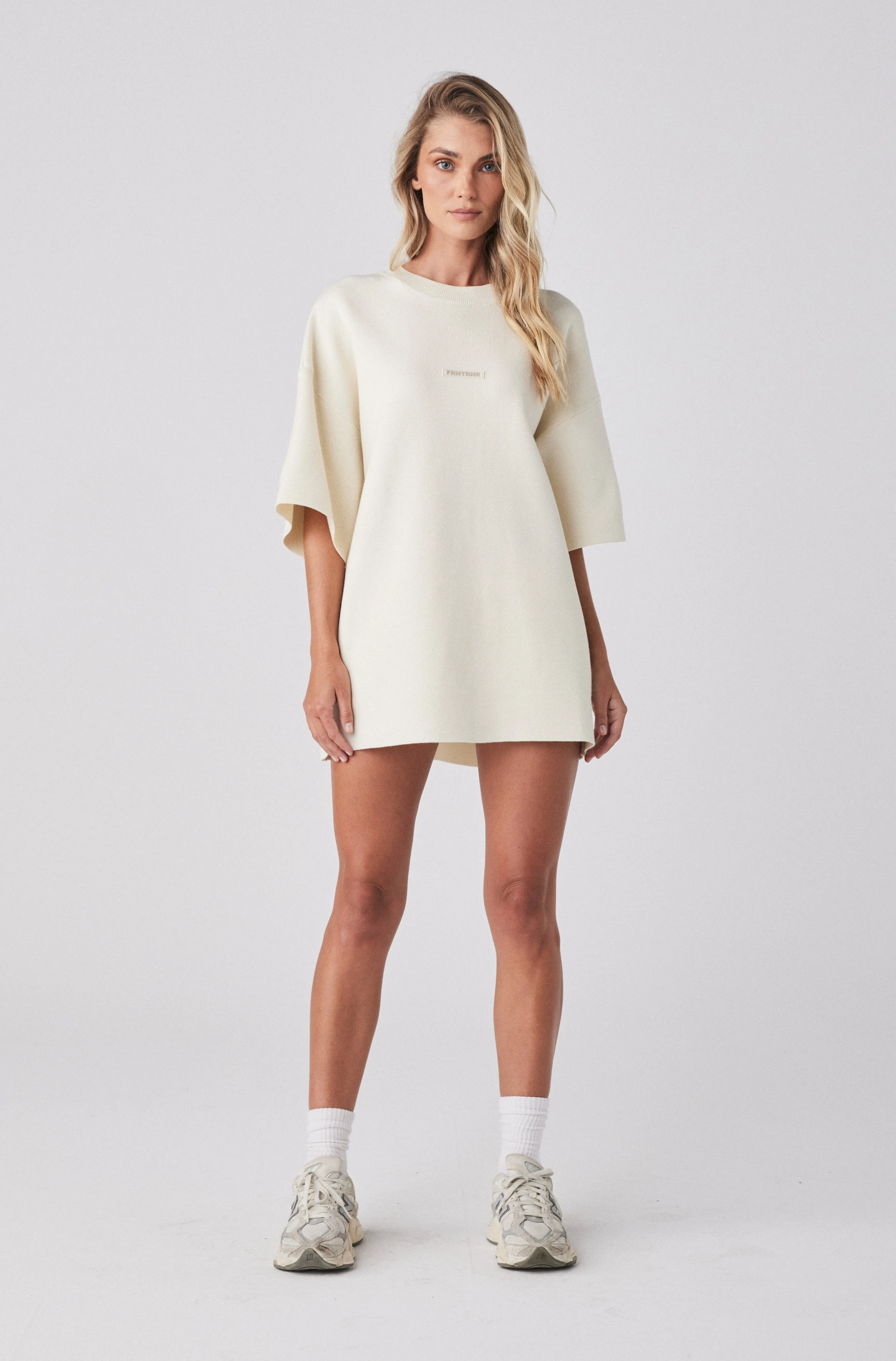 Milano Knit Tee - Vanilla