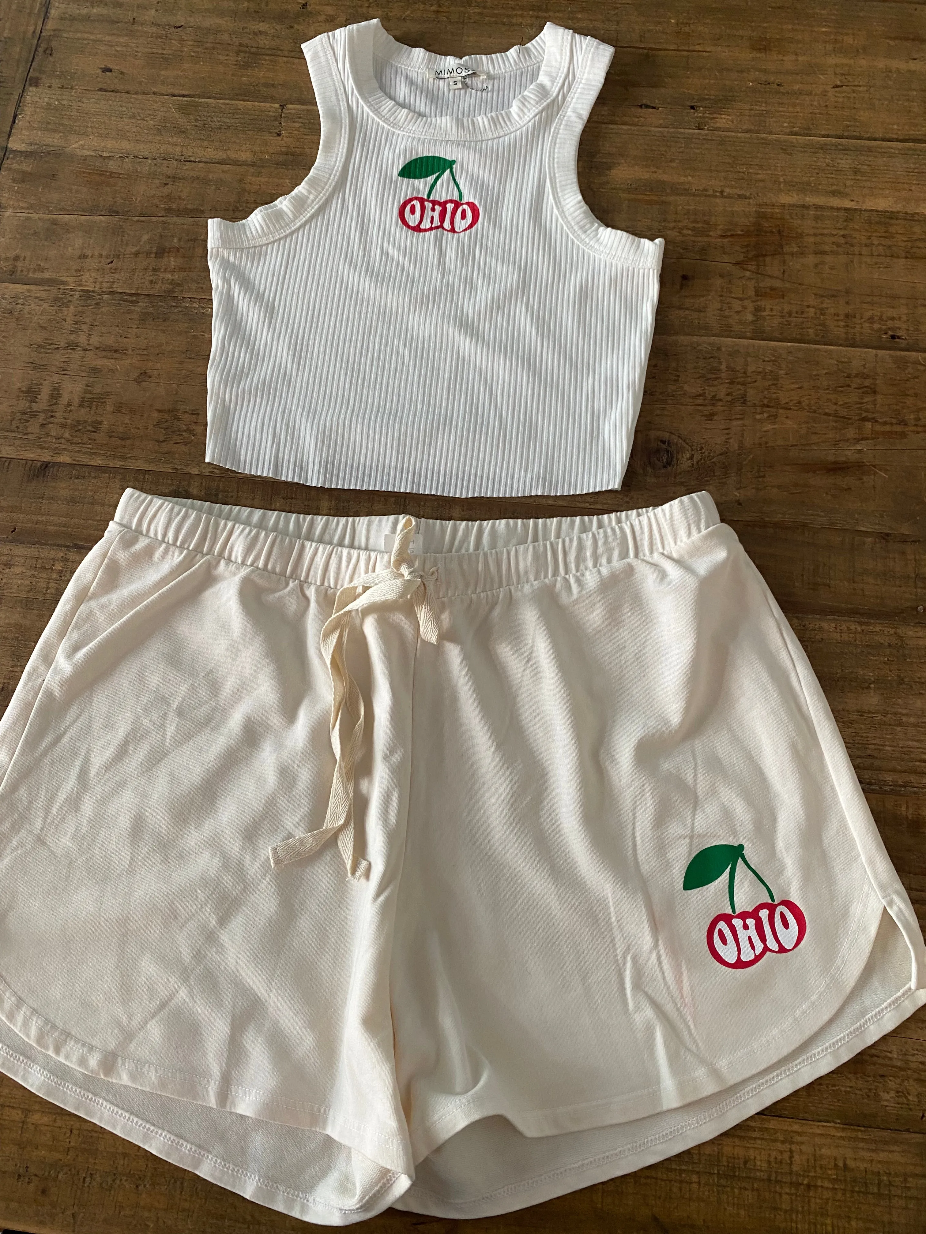 Ohio Cherries Baby Terry Shorts