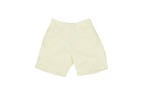 Paola Shorts - Linen Beige Stripes