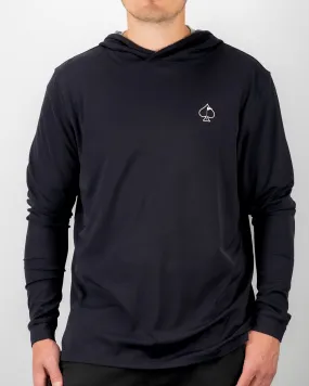 Performance Golf Hoodie - Black Flush