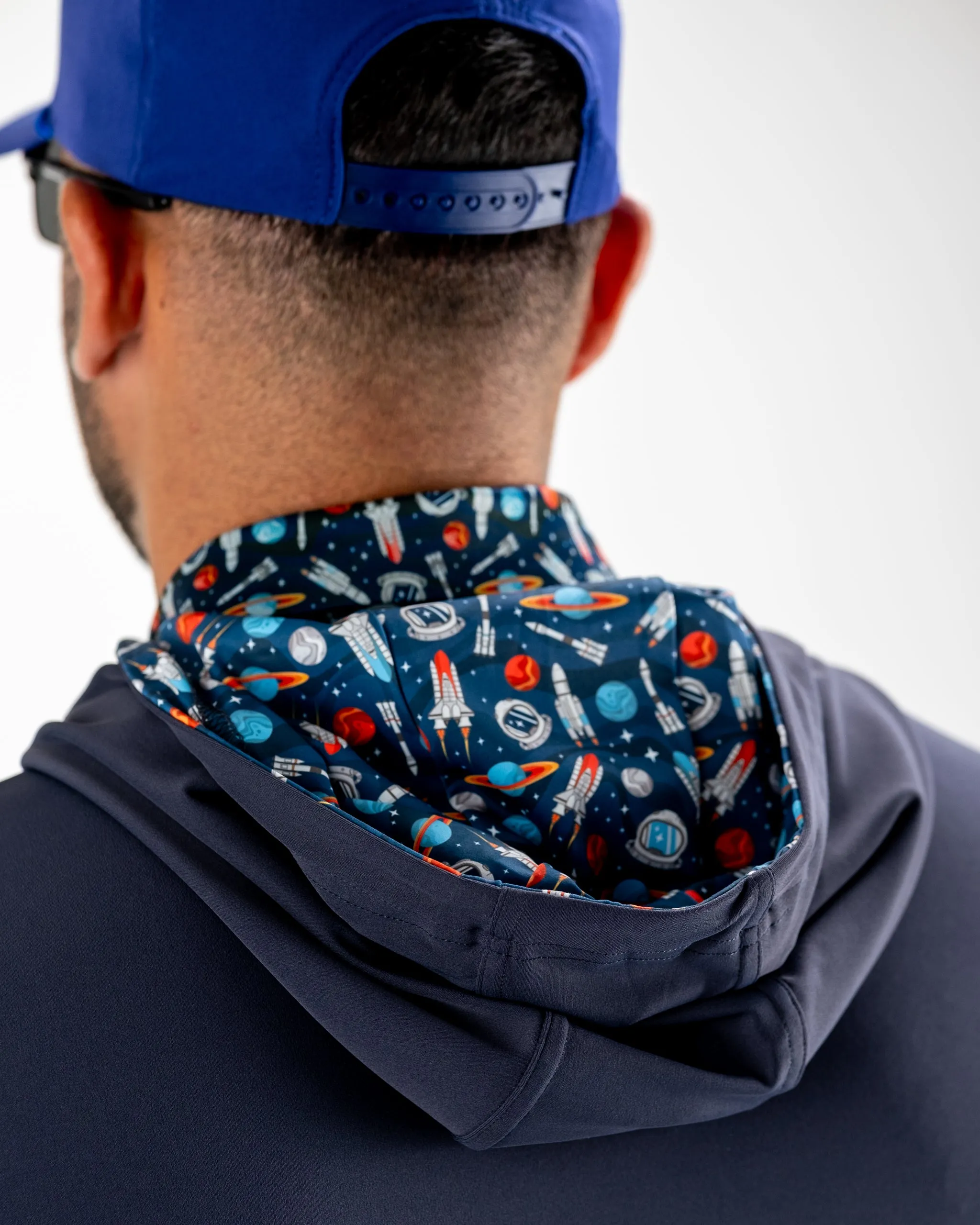 Performance Golf Hoodie - Navy Space Race