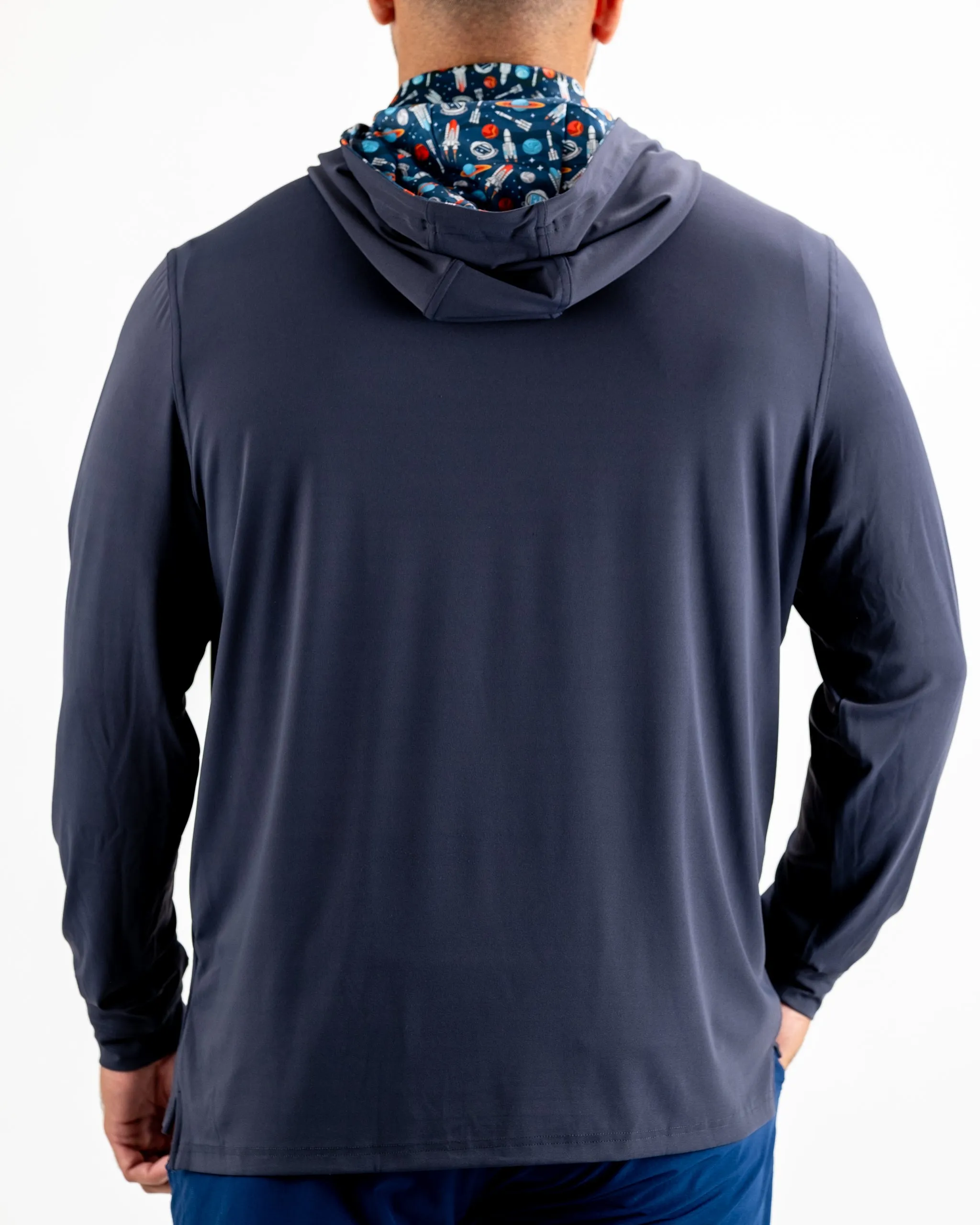 Performance Golf Hoodie - Navy Space Race