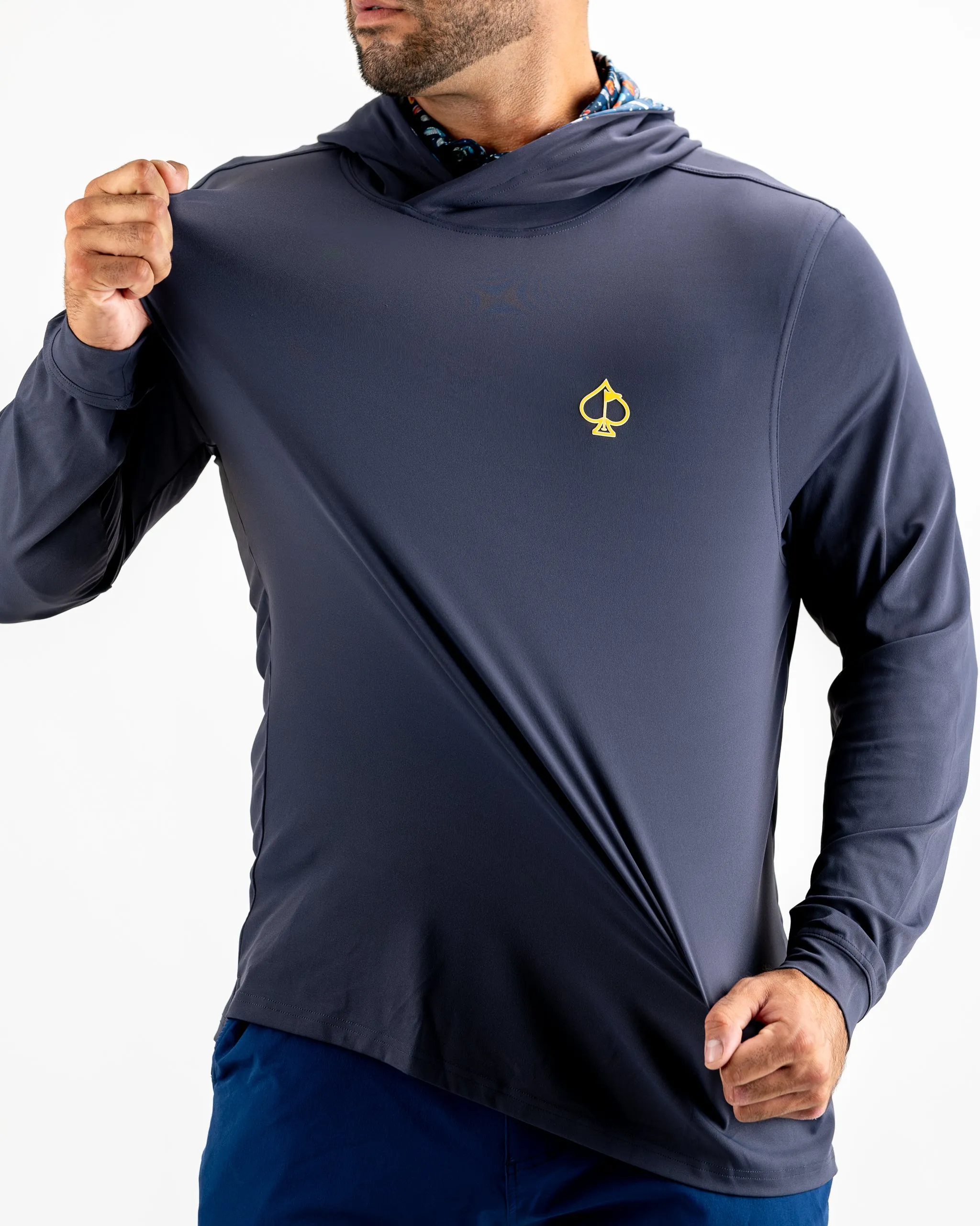 Performance Golf Hoodie - Navy Space Race