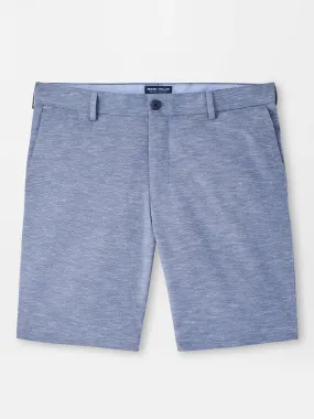 Peter Millar Surge Linen Blend Performance Short in Ocean Blue