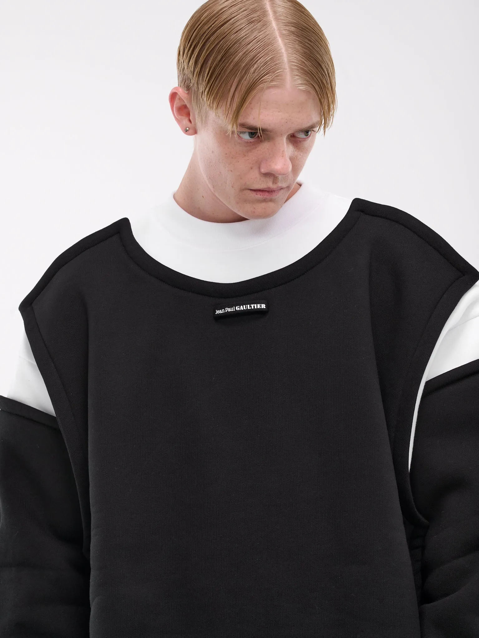 Petit Grand Sweatshirt (24-30-F-SW040-J057-WHITE-BLACK)