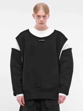 Petit Grand Sweatshirt (24-30-F-SW040-J057-WHITE-BLACK)