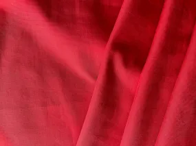 Power Red Cross-Woven Pima Cotton Shirting (Made in Italy)