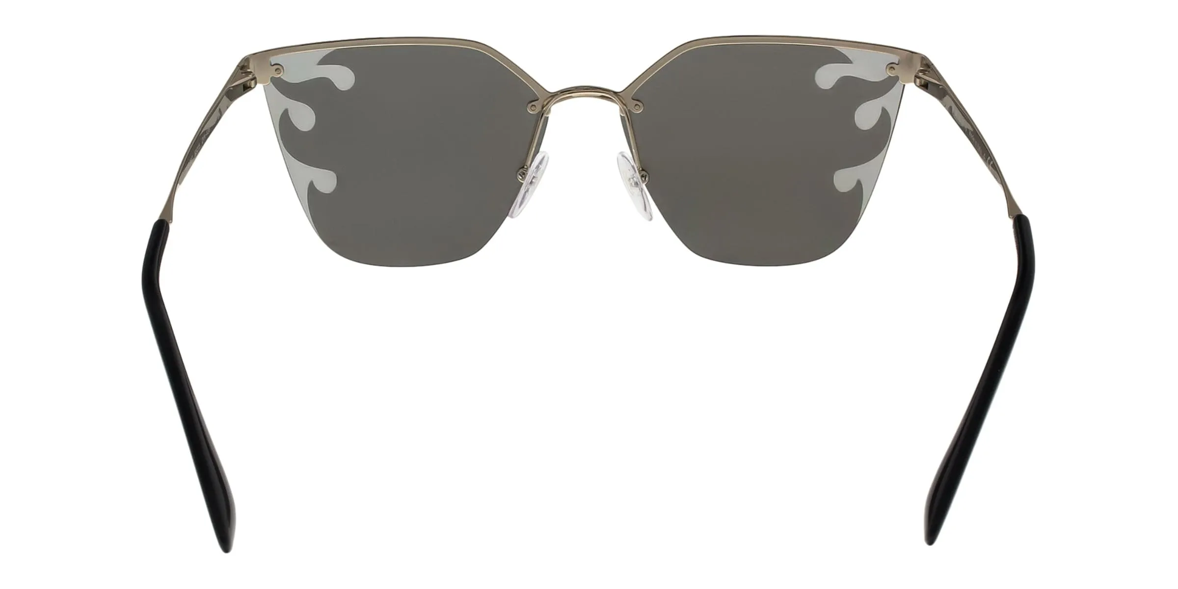 Prada  PR68TS ZVN435 CATWALK Pale Gold Cateye  Sunglasses