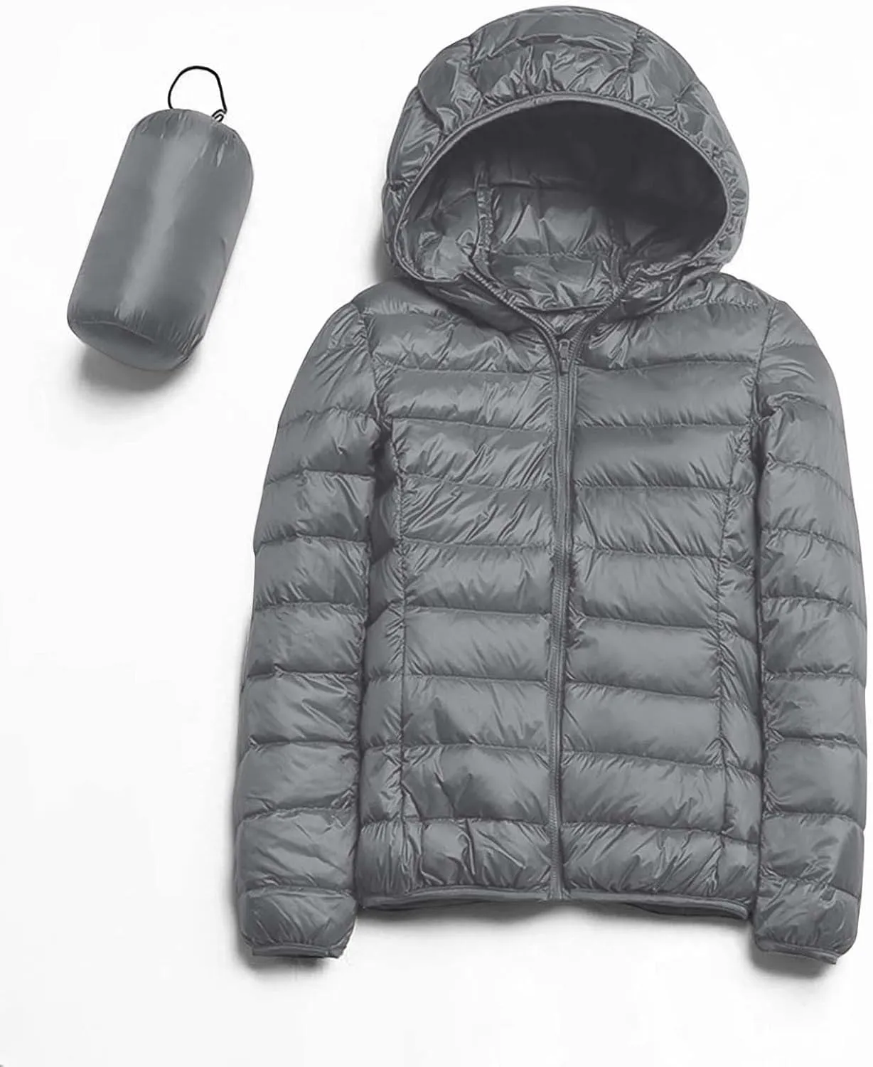 Puffer Jacket for Woman Packable Down Jacket for Women 2024 Winter Coat Ultra Lightweight Coat Hooded Warm Outerwear