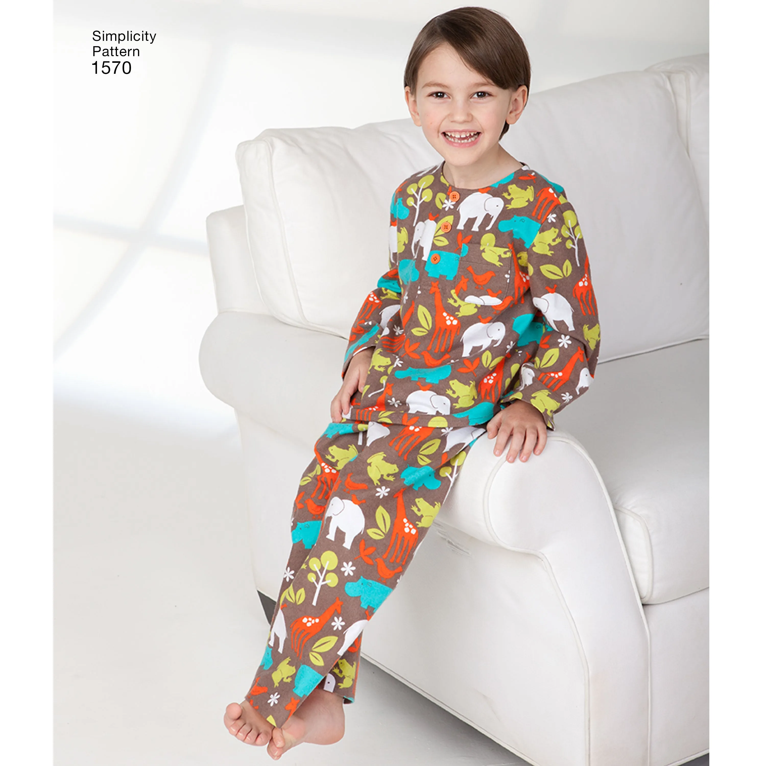 Simplicity Pattern 1570 Child's, girls' and boys' pants, shorts,
