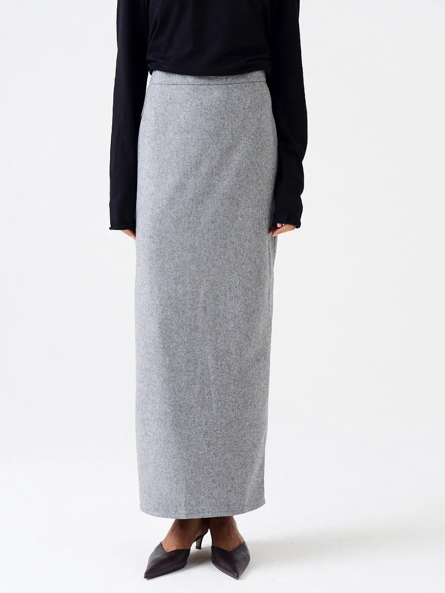 Solid Color Maxi Skirt