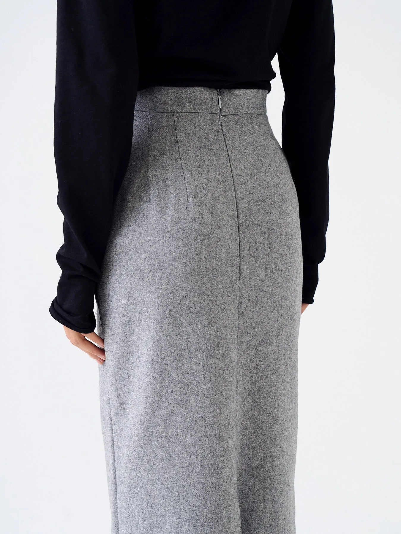 Solid Color Maxi Skirt