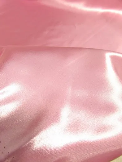 Solid Shiny Bridal Satin Fabric / Champagne / Sold By The Yard