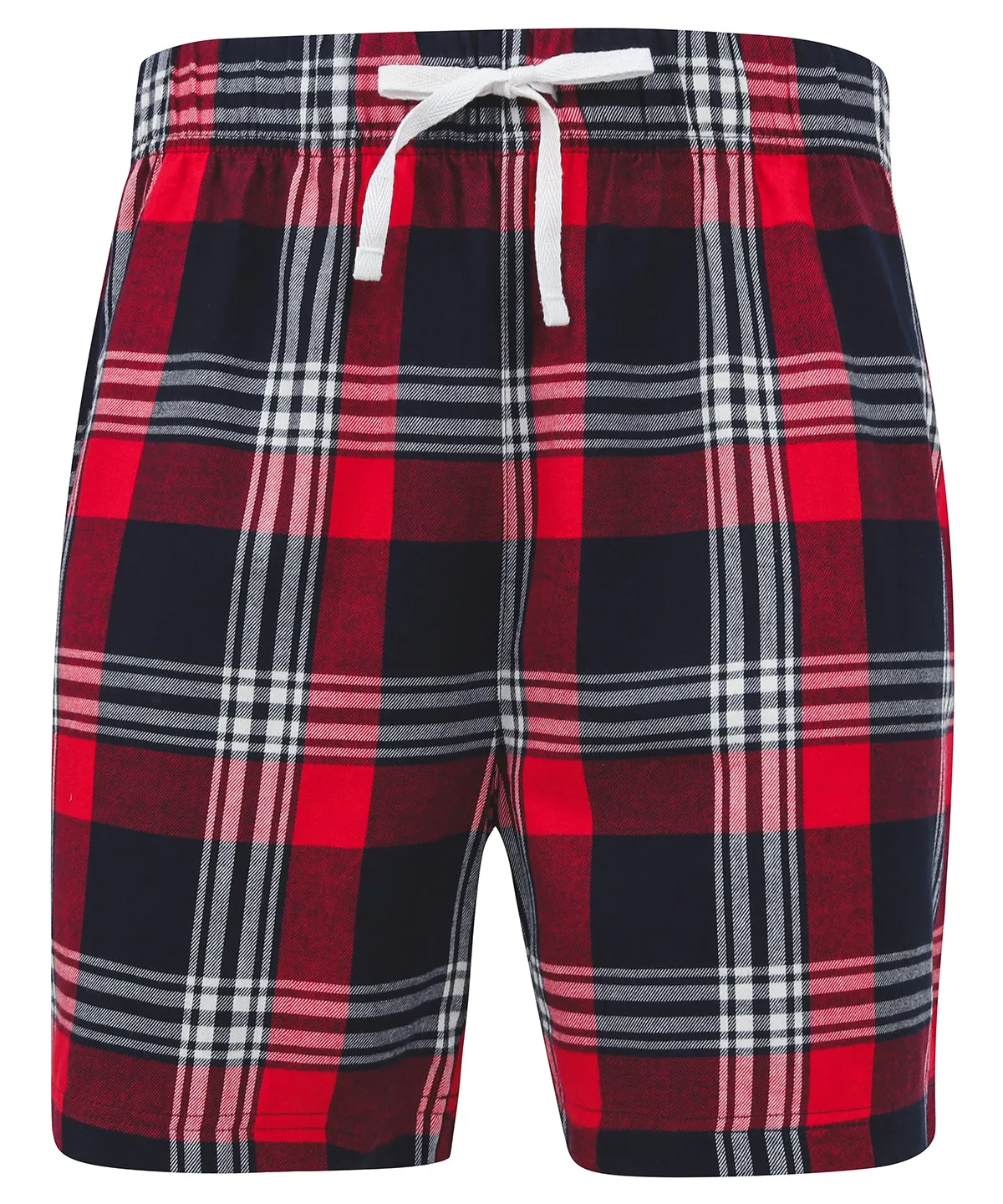 Tartan lounge shorts | Red/Navy Check