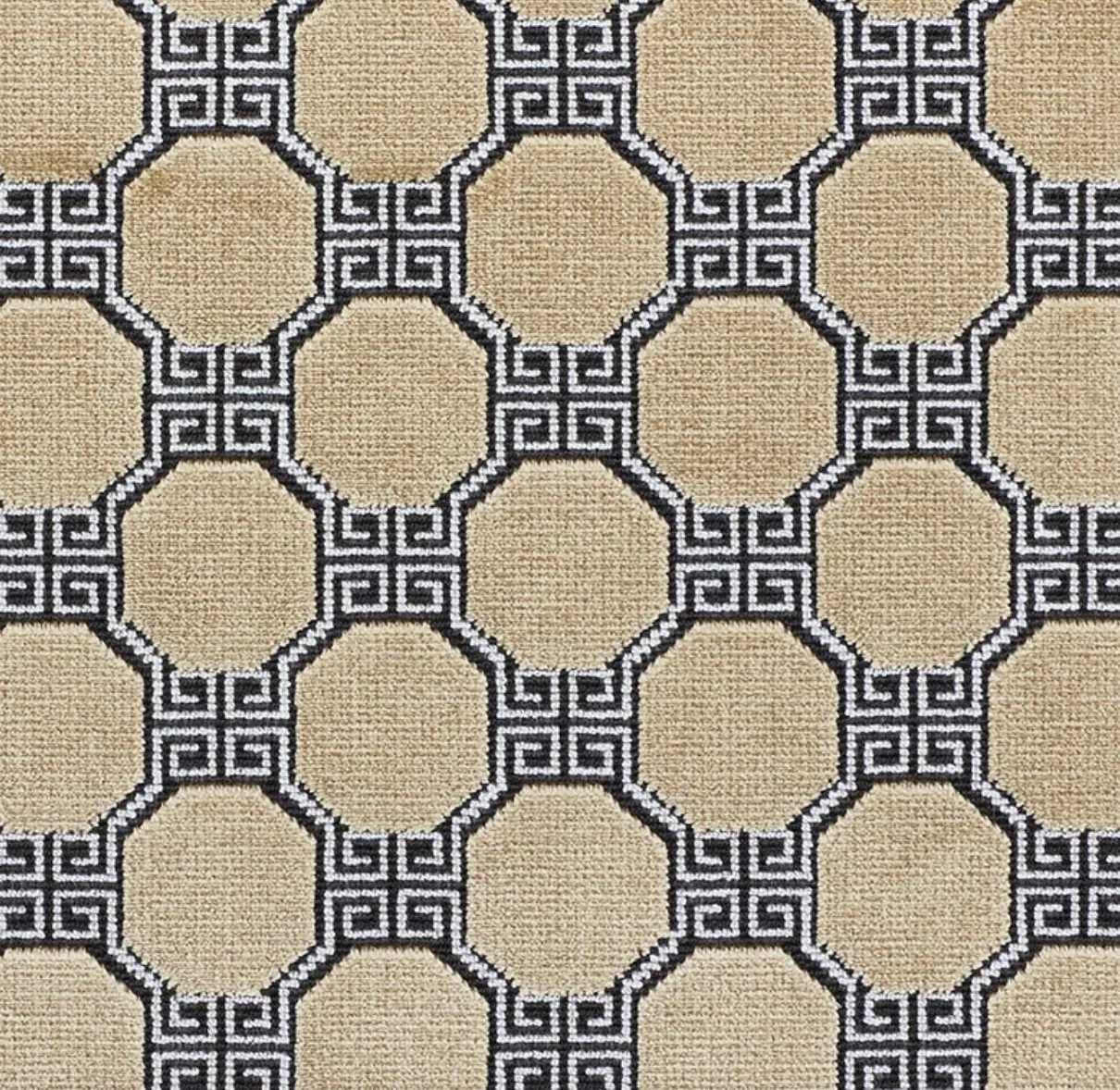 Taupe Geometric Velvet Clutch