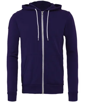 Team Purple - Unisex polycotton fleece full-zip hoodie