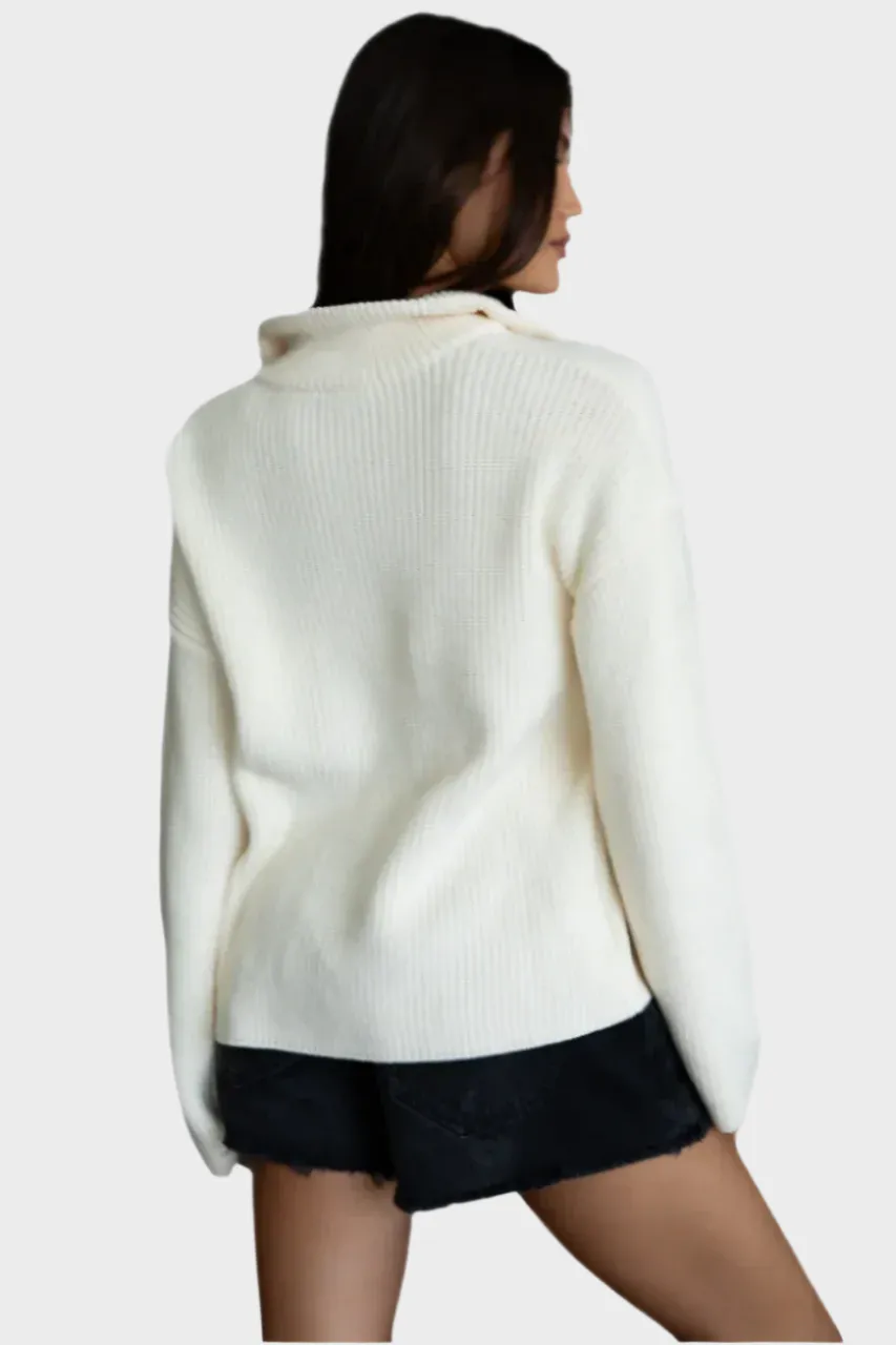 TIC TOC - "LIISA" Oversized Zip Sweater