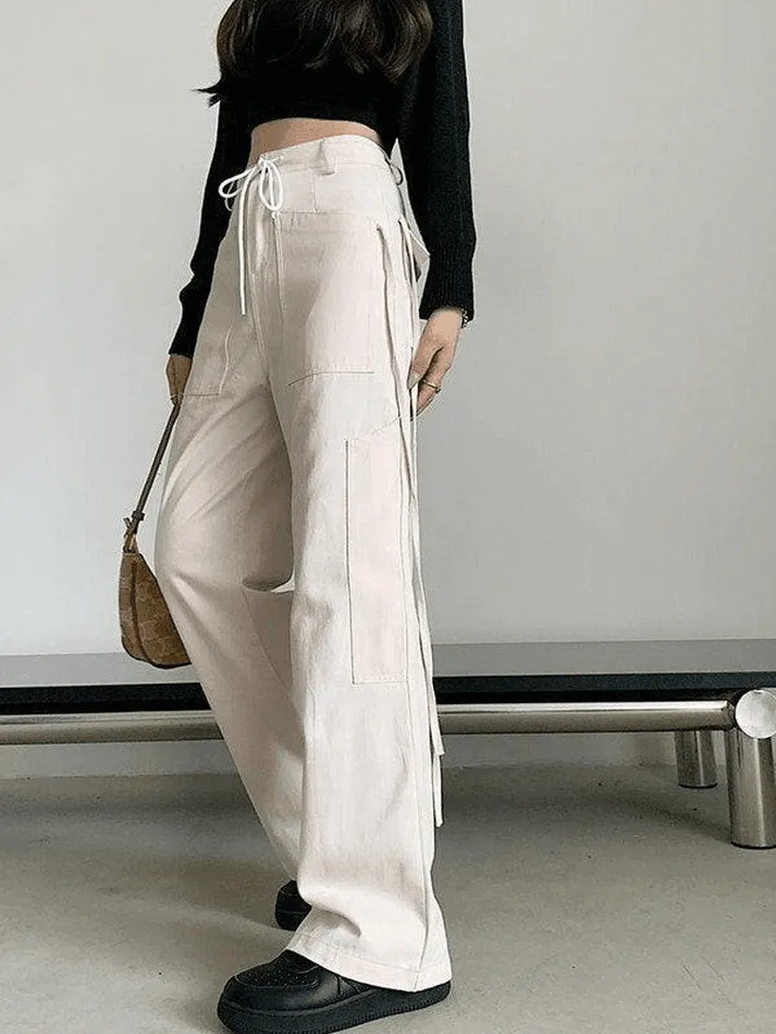 Tie Strap Graceful Slit Midi Skirt