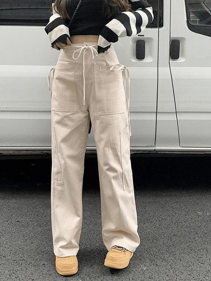 Tie Strap Graceful Slit Midi Skirt