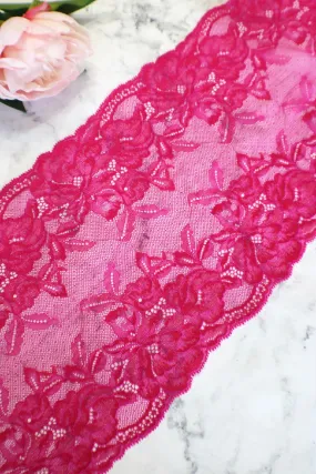 Tropic Rose 8.5" Wide Stretch Lace