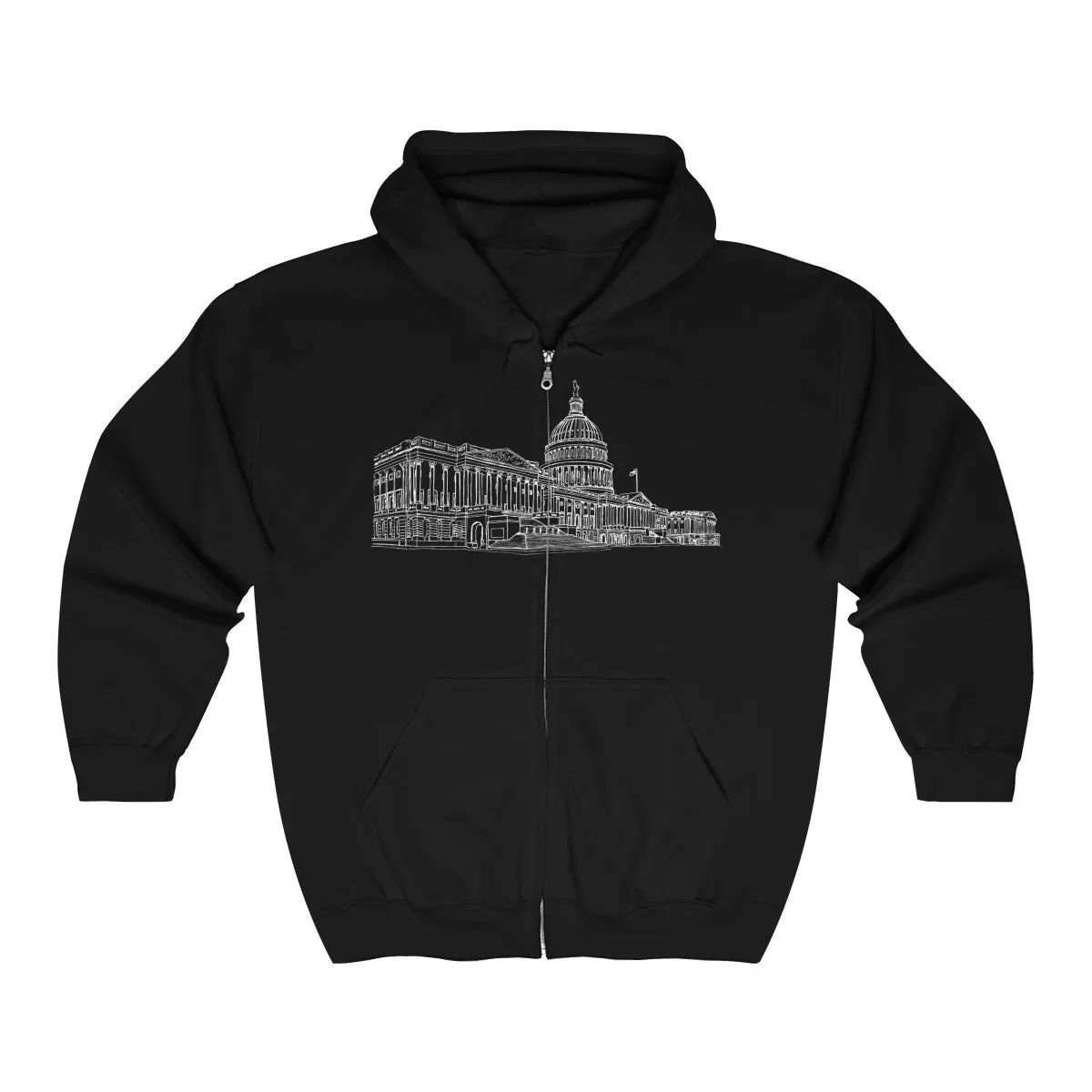 United States Capitol - Unisex Heavy Blend™ Full Zip Hooded Sweatshirt