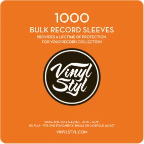 Vinyl Styl™ 12" Vinyl Record Protective Outer Sleeves - 1000 Count