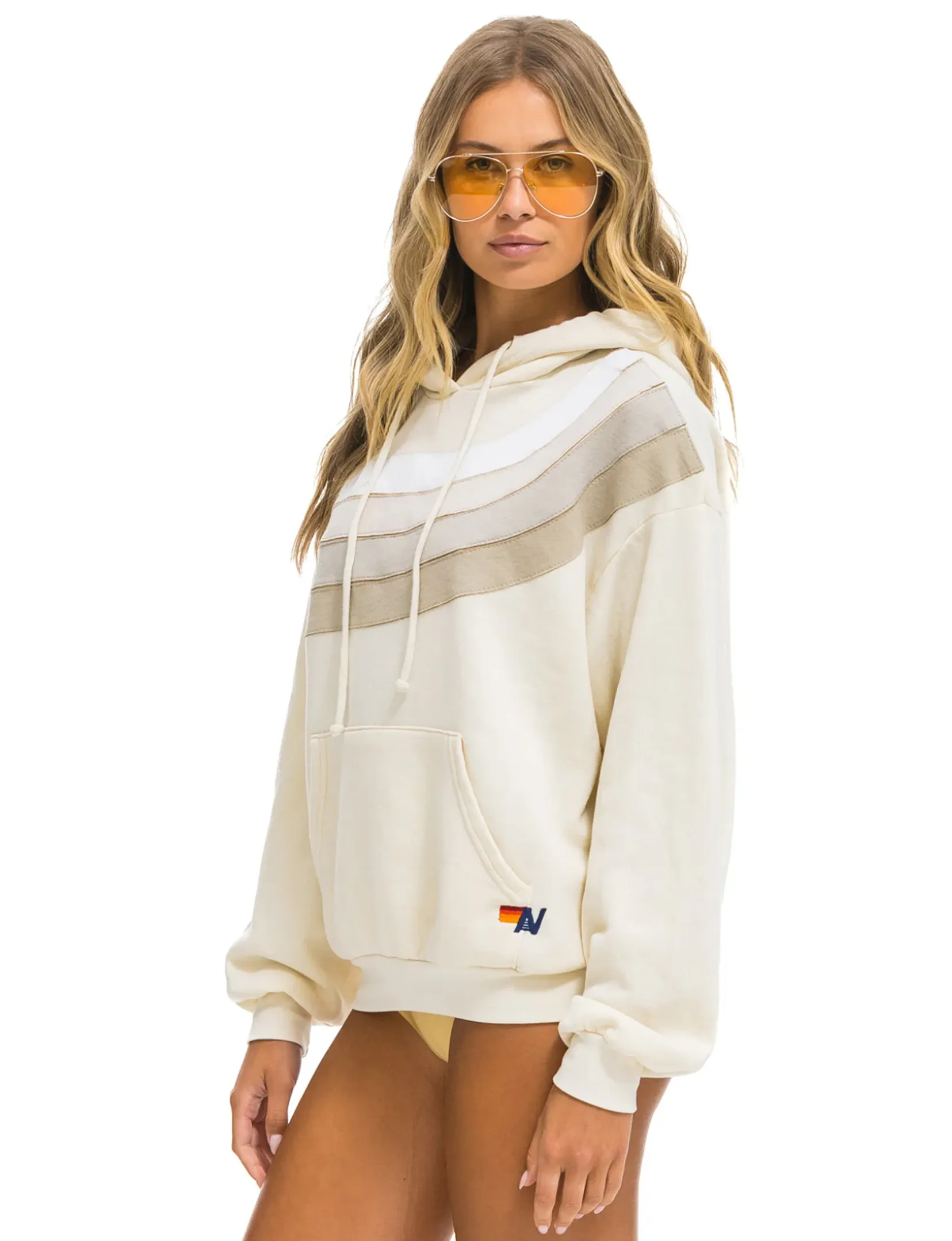 Wave 4 Relaxed Pullover Hoodie, Vintage White