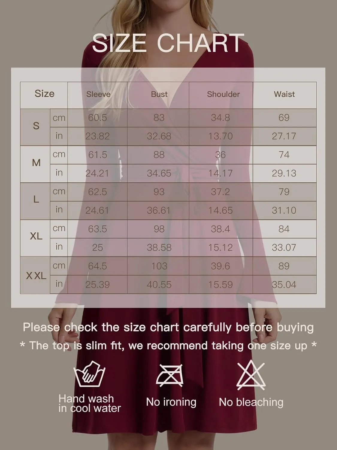 Women's Fall Long Sleeve Dress: Wrap V Neck Midi Dresses - Casual Party Rib Dresses with Belt