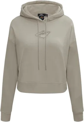 Womens NHL Neutral Cropped Pullover Hoodie